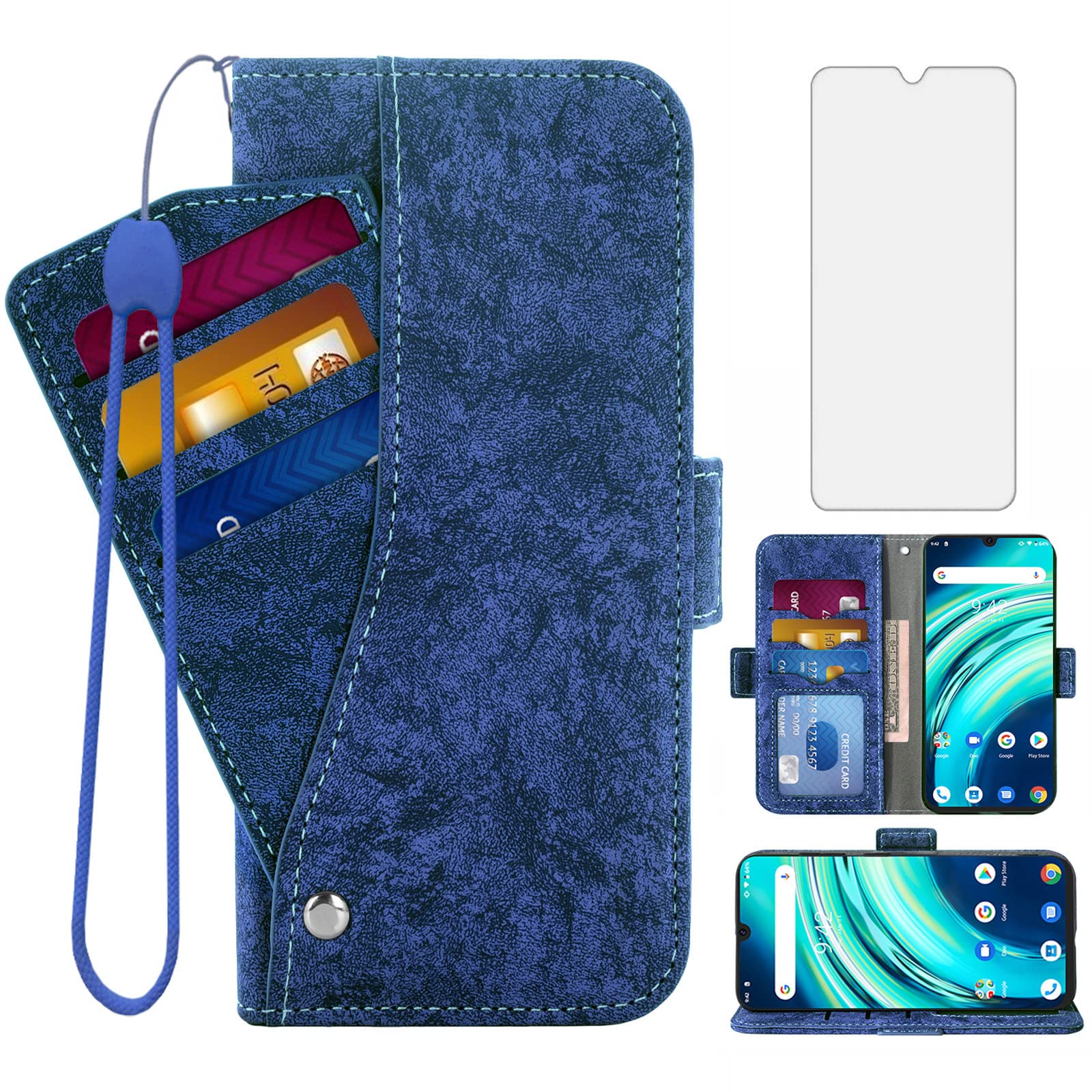 AsuwishPhone Case for UMIDIGI A9 Pro SMWXZQB JZ US Blue