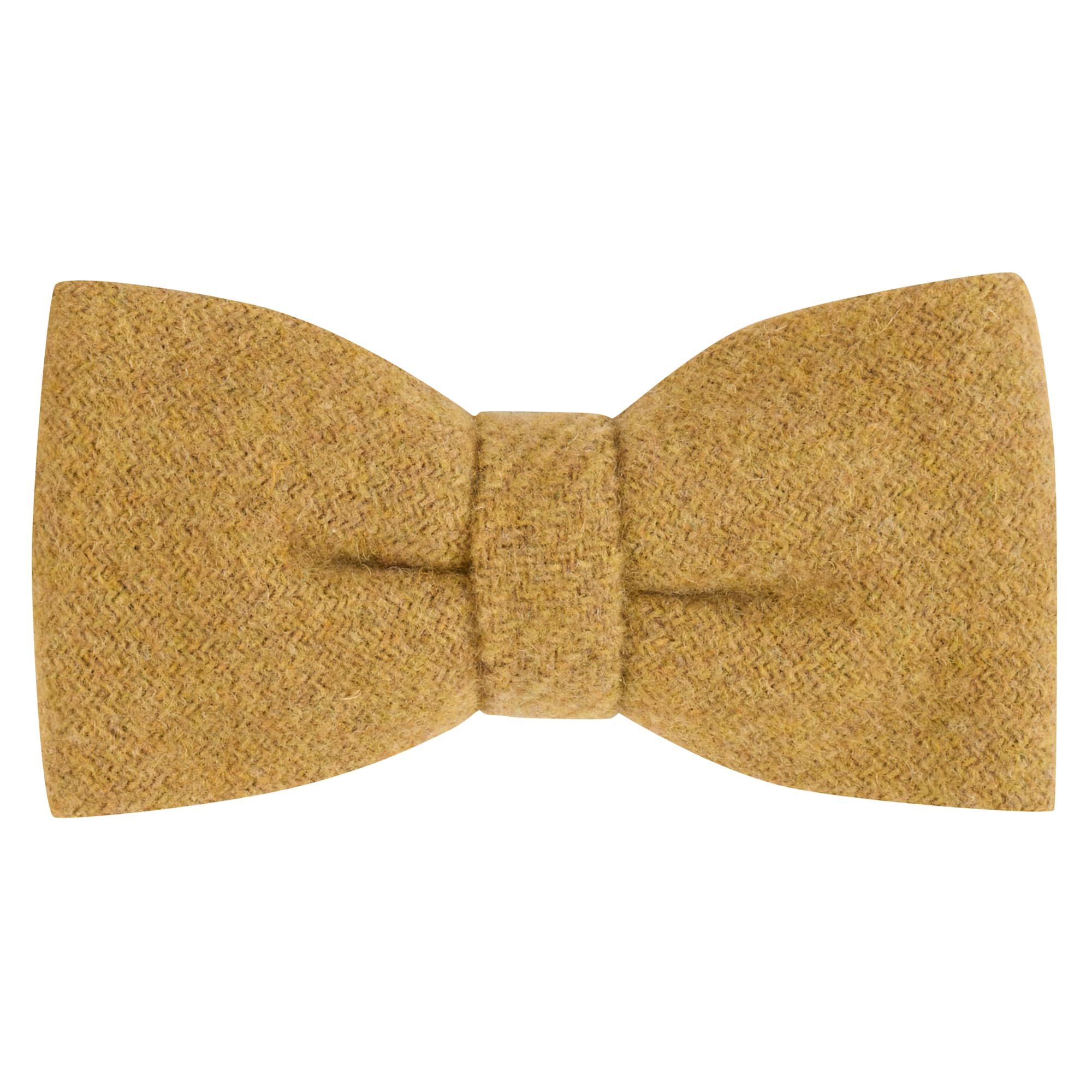 King & Priory Mustard Woven Wool Bow Tie