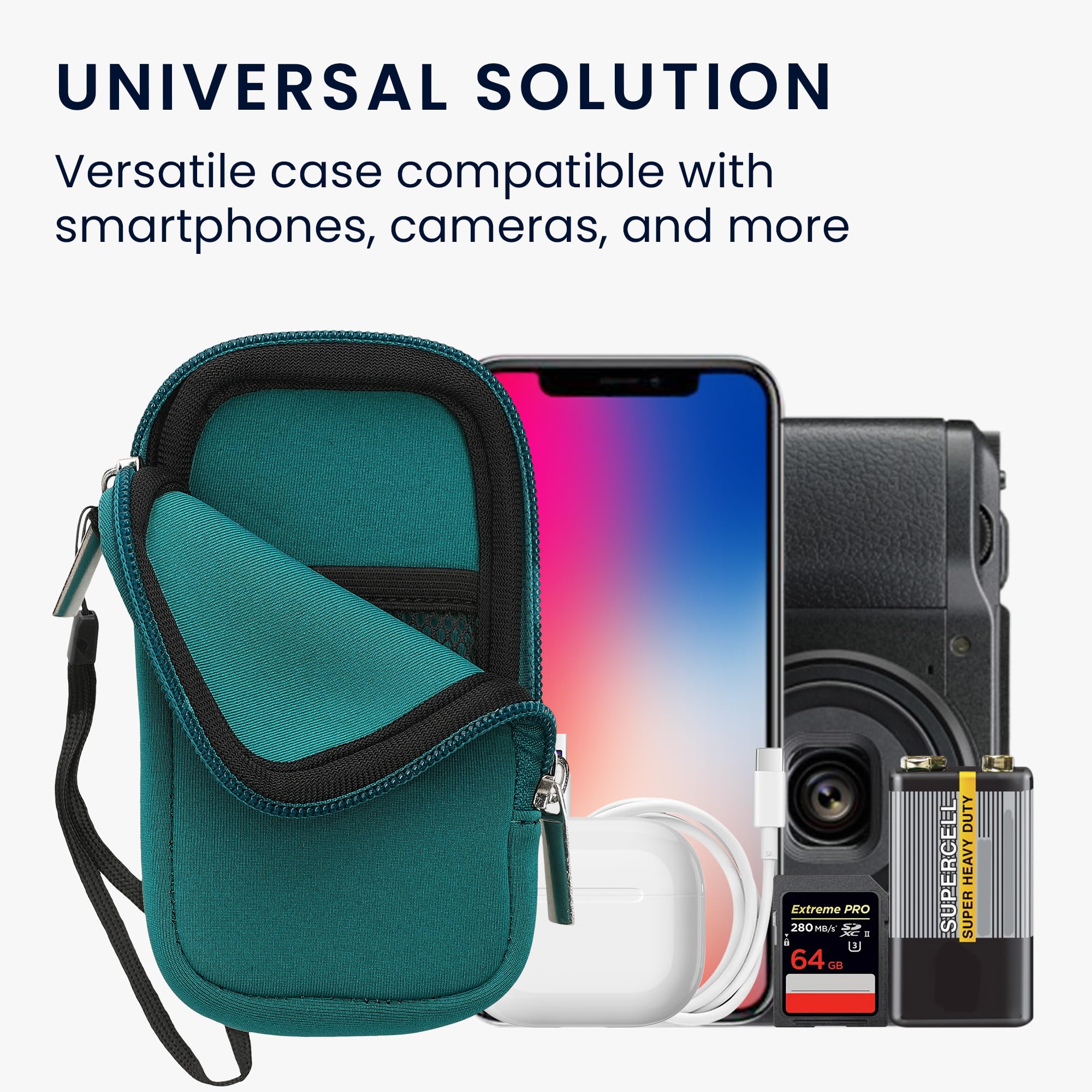 クッション ポーチ スマホポーチ 保護ケース 茶色 Amazon | kwmobile クッション ポーチ XS - 3,5/4