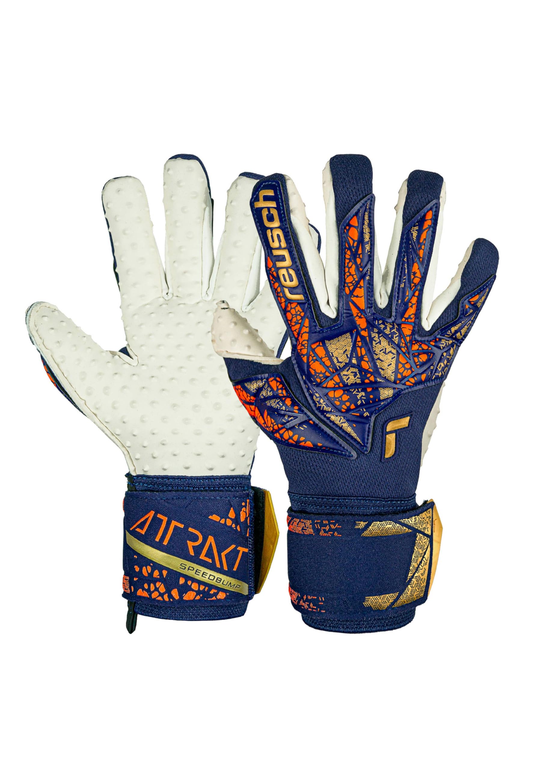 Reusch Attrakt SpeedBump Adult Goalkeeper Gloves with Evolution Negative Cut