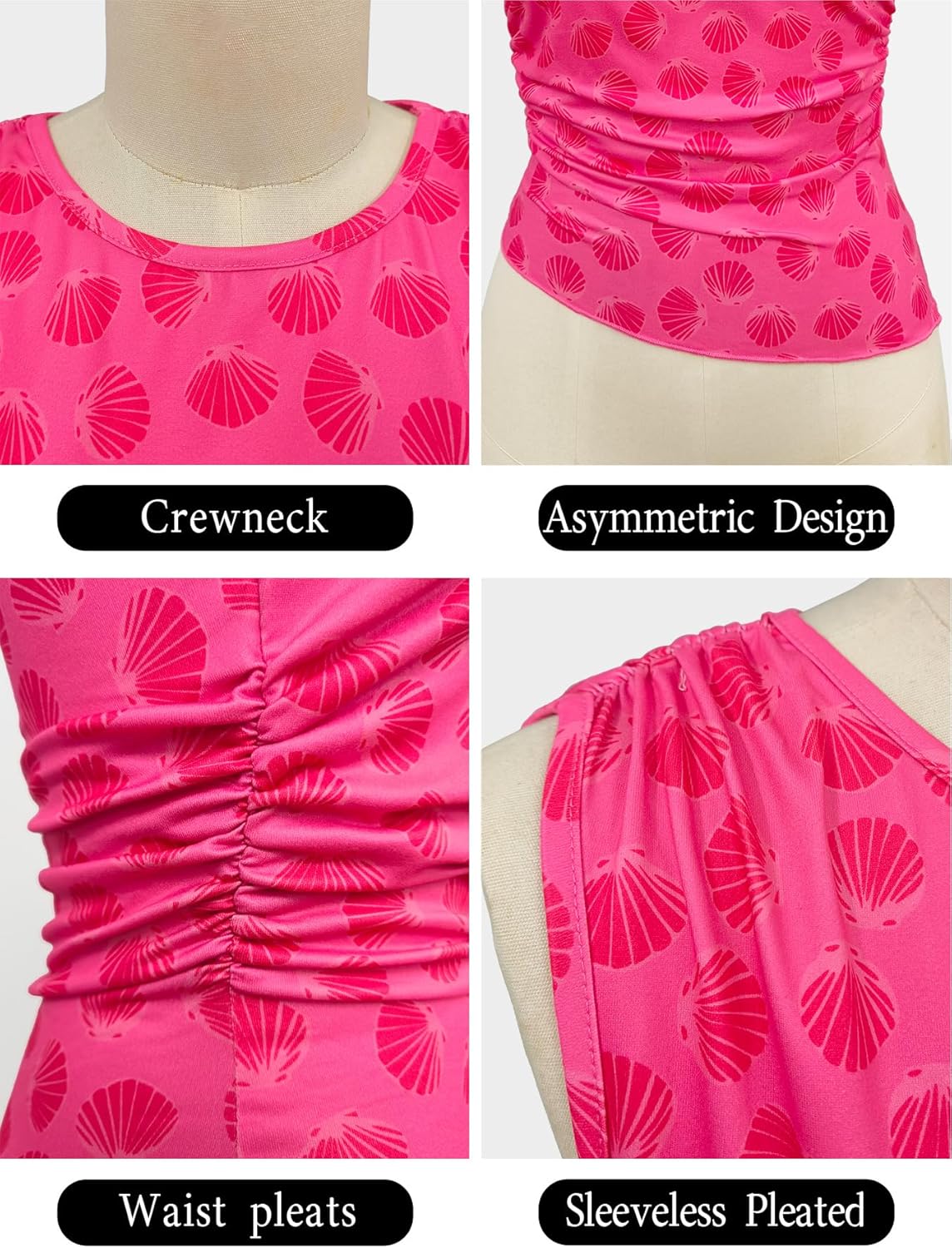 COCOMARTS Womens Sleeveless High Neck Tank Tops Summer Casual Basic Going Out Slim Fit Shirt Vacation Fashion Outfit Clothes - Image 5