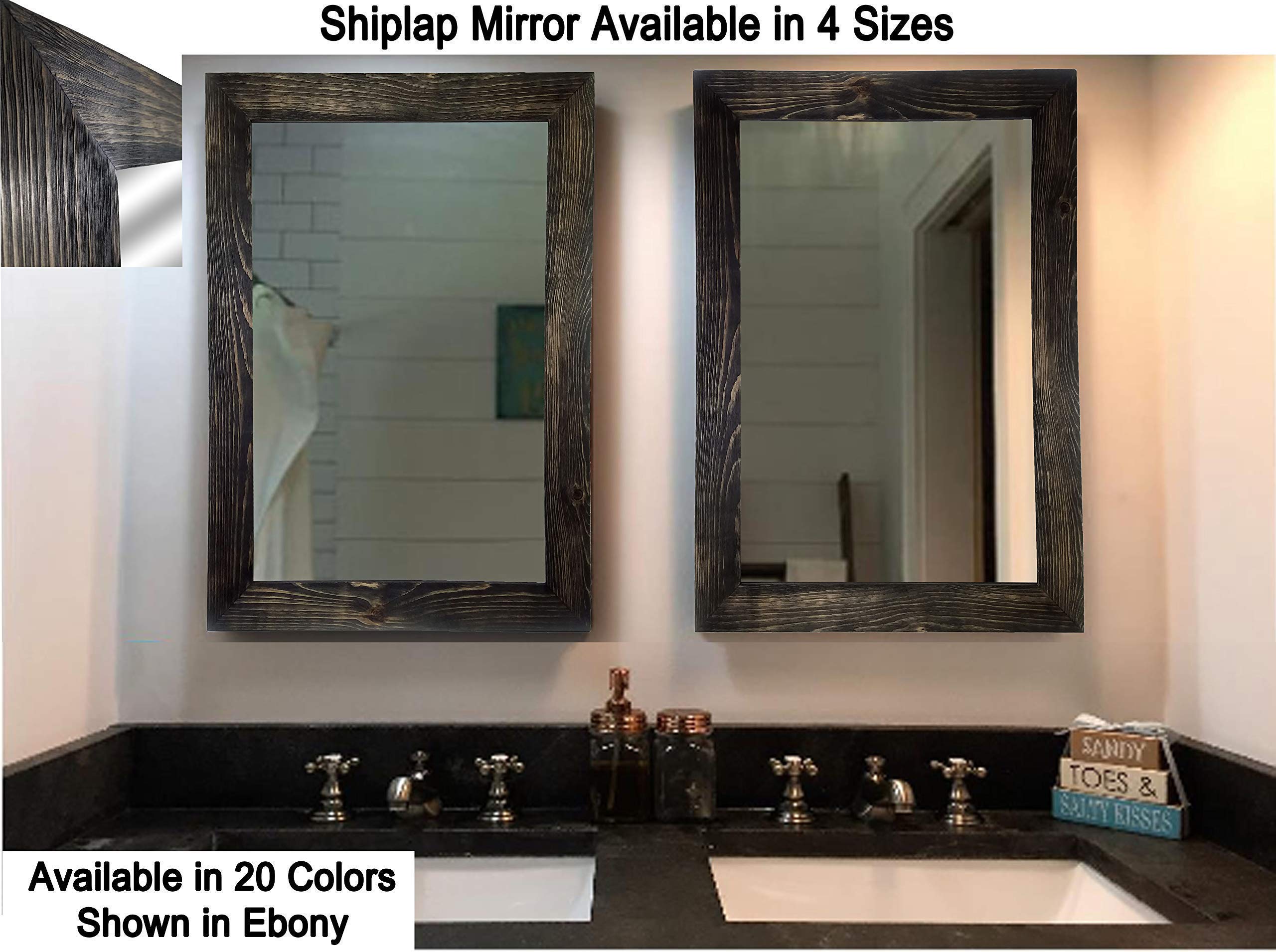 Buy Shiplap Large Wood Framed Mirror Available in 4 Sizes and 20 Colors