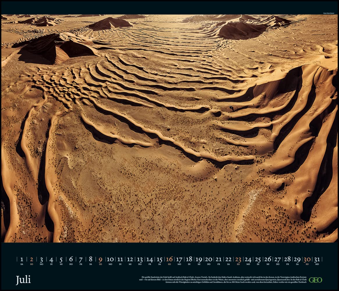 GEO Edition: Kräfte der Natur 2023 - Wand-Kalender - Poster-Kalender - 70x60