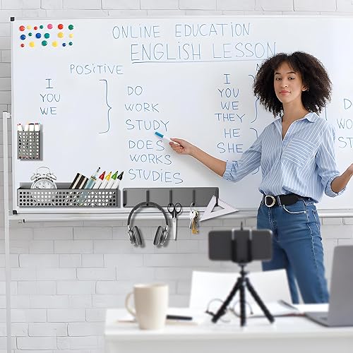 Miniatura 7 de Estante magnético para especias para refrigerador de 2 niveles y soporte para toallas de papel y soporte para utensilios, organizador magnético para