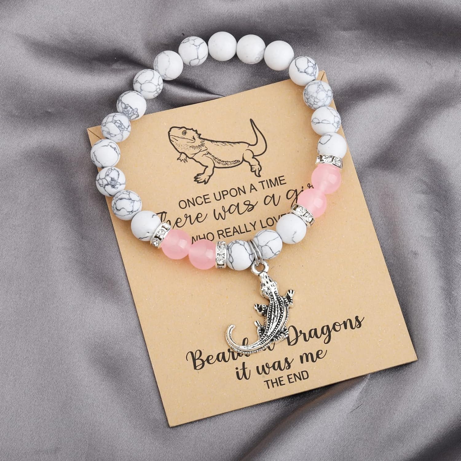 MAOFAED Bearded Dragon Gift Bearded Dragon Bracelet,Lizard Gift, Lizard Lover Gifts, Pet Lover Gifts, Pet Owner Present - Image 2