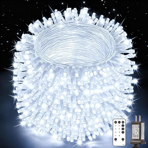 Cadena de luces para exteriores de 403 pies con control remoto