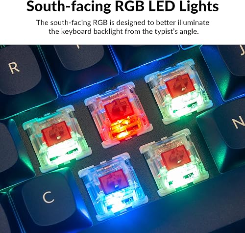 Miniatura 5 de Keychron Q2 Teclado mecánico personalizado con cable, macro programable QMKVIA, aluminio completo, interruptor rojo Gateron G Pro intercambiable en