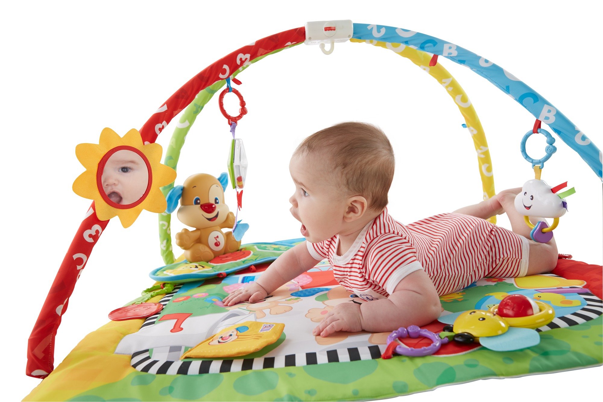 Mattel Fisher-Price FBD45 kocyk do zabawy, wielokolorowy