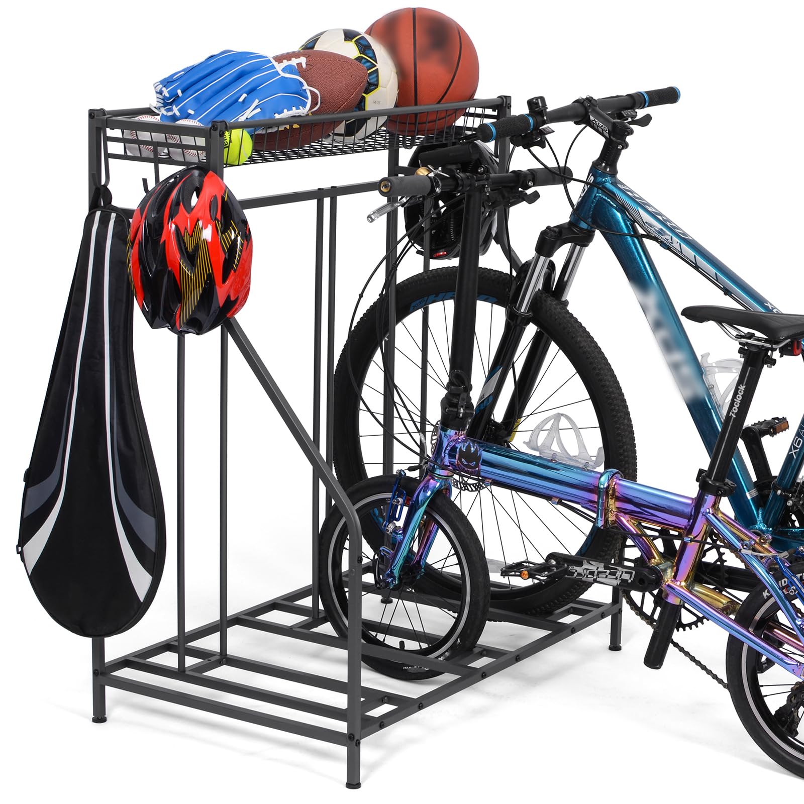 ikkle Fahrradständer Garage, Fahrrad Ständer Boden für 3 Fahrräder