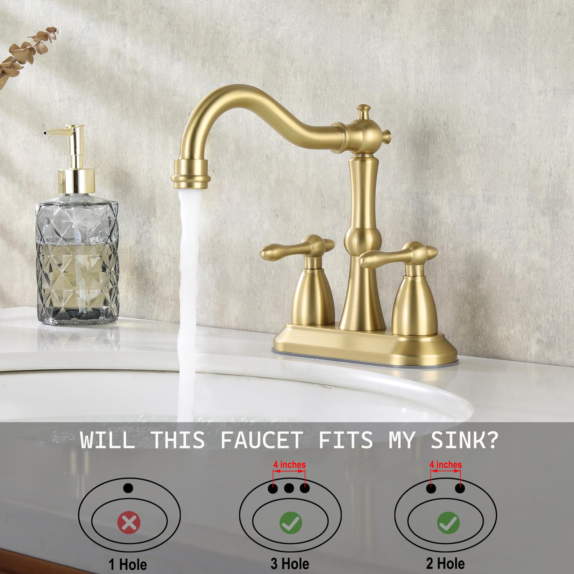 Éviers De Cuisine Bol Simple En Or Brossé En Acier Inoxydable Carré Encastré Ou Sous Plan Avec Robinet Et Drain (Color : Gold, Size : 55×40cm