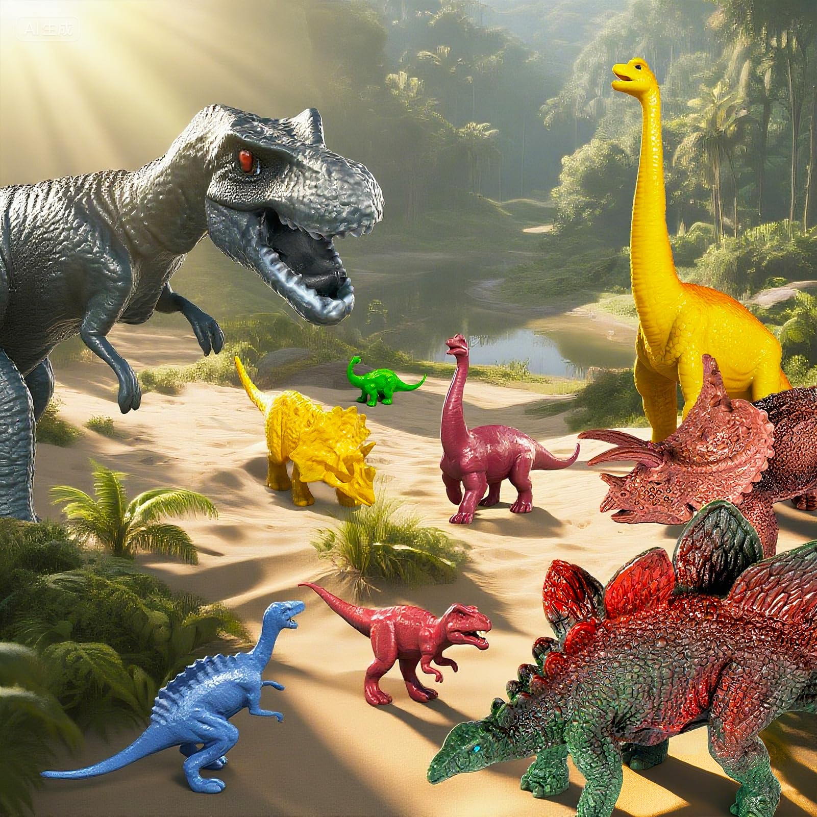 Toddler T-Rex Dinosaur Toy Set - 22 Pieces! -5