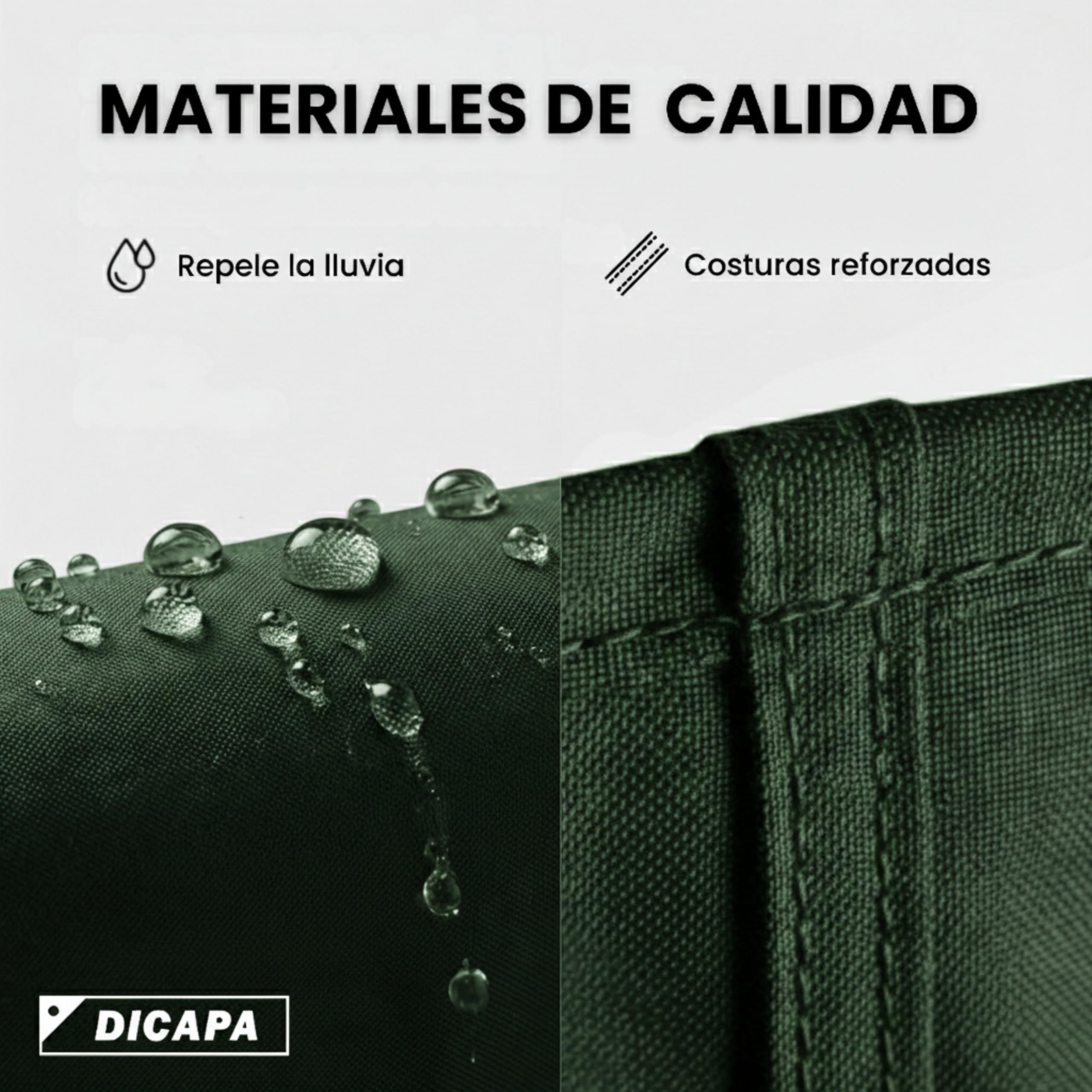 DICAPA Funda Aire Acondicionado Exterior de 90 x 55 x 30 cm. Cubre Aire Acondicionado Exterior Impermeable y Resistente (Verde) — view 8