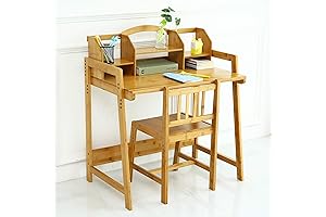 UNICOO - Height Adjustable Kids Desk and Chair Set