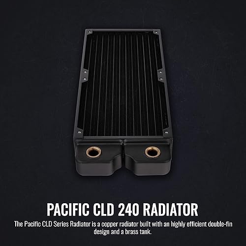 Vista 36 de Thermaltake Pacific DIY Sistema de enfriamiento líquido CL360 2.520 in Radiador de cobre grueso CL-W191-CU00BL-A