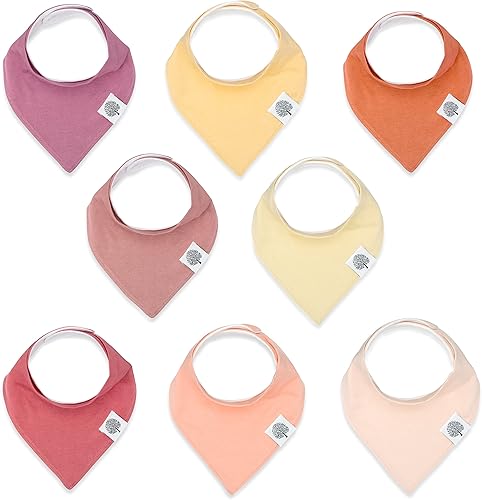 Parker - Baberos tipo bandana para bebé paquete de 8 baberos para bebés Vail Set