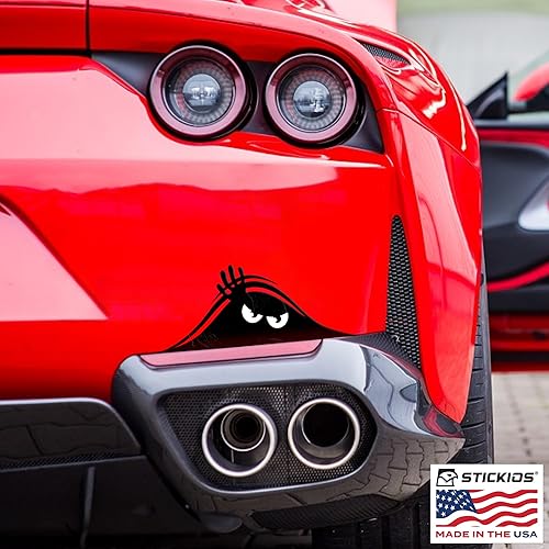 Miniatura 9 de Stickios Peekaboo - Calcomanía para automóvil, camión, carritos de golf, ventanas de vehículos, abolladuras y arañazos, calcomanía de vinilo grande