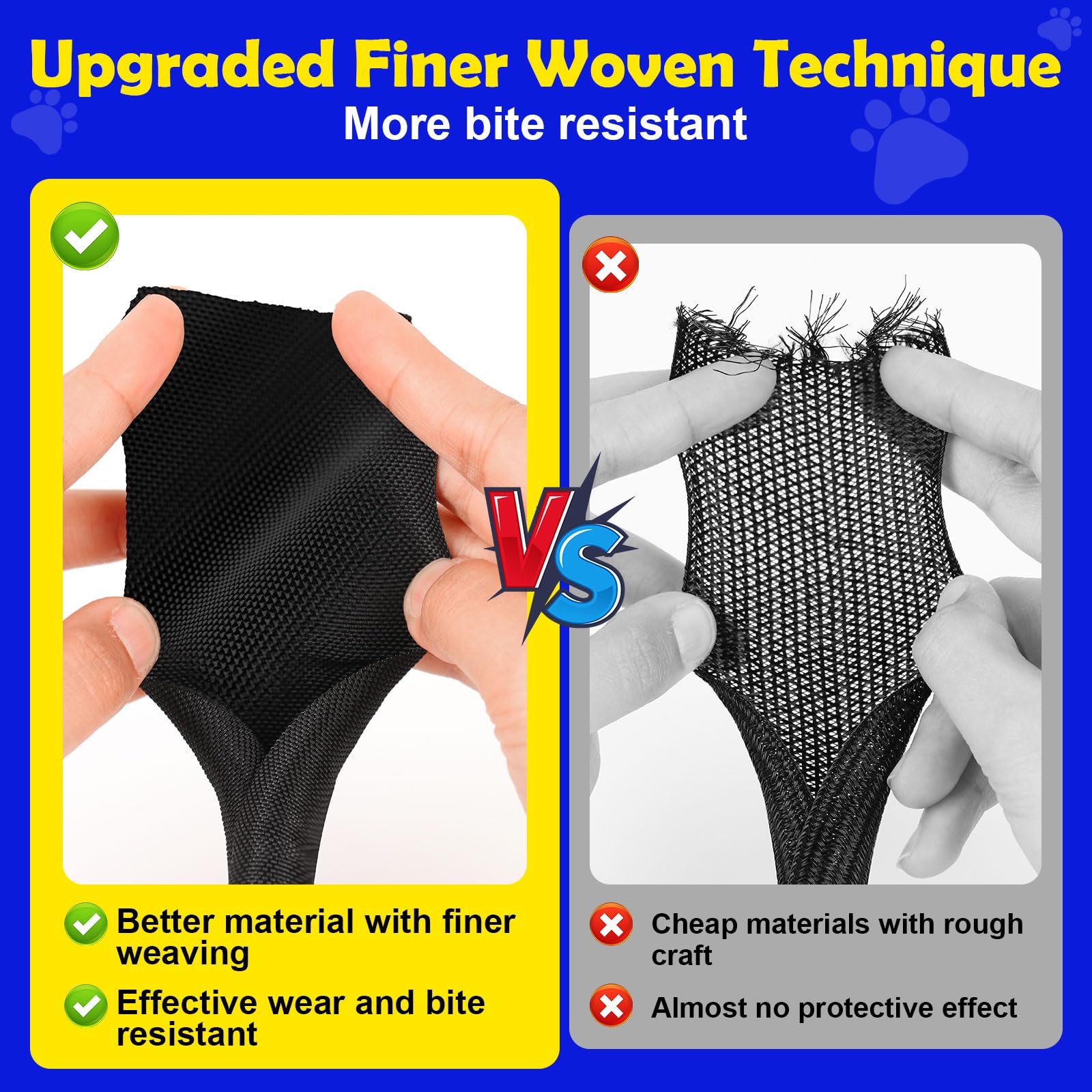 REFLYING Cable Tidy Sleeve 3 Meters-9.5mm, Black Cable Protector Keep Dogs Cats Pets from Chewing Cords - Image 2