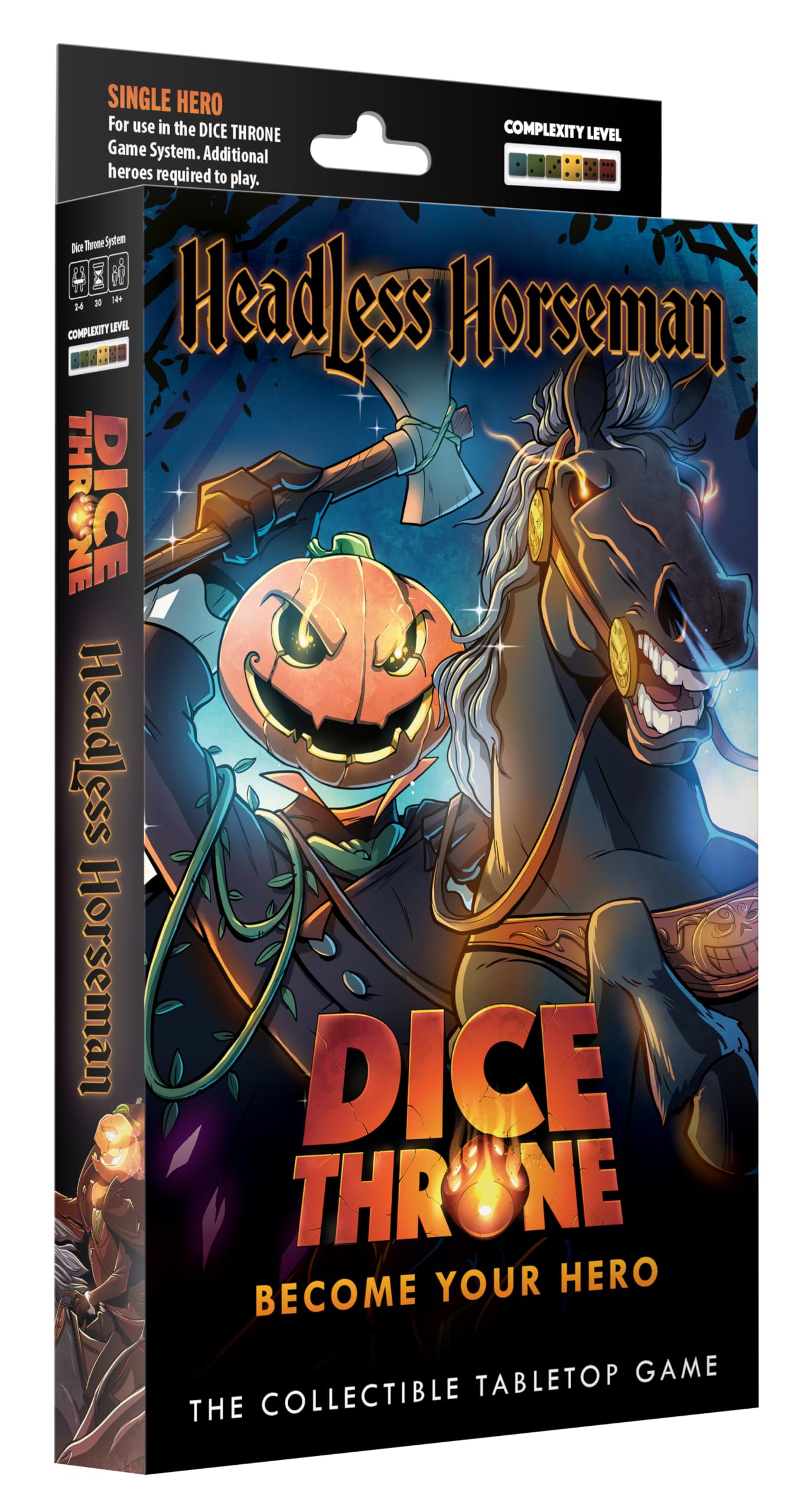 Dice Throne | Dice Throne: Headless Horseman Hero Pack | Hero Pack Expansion, Haunted High-Speed Dice Combat | 2-4 Players | 90-120 Minutes