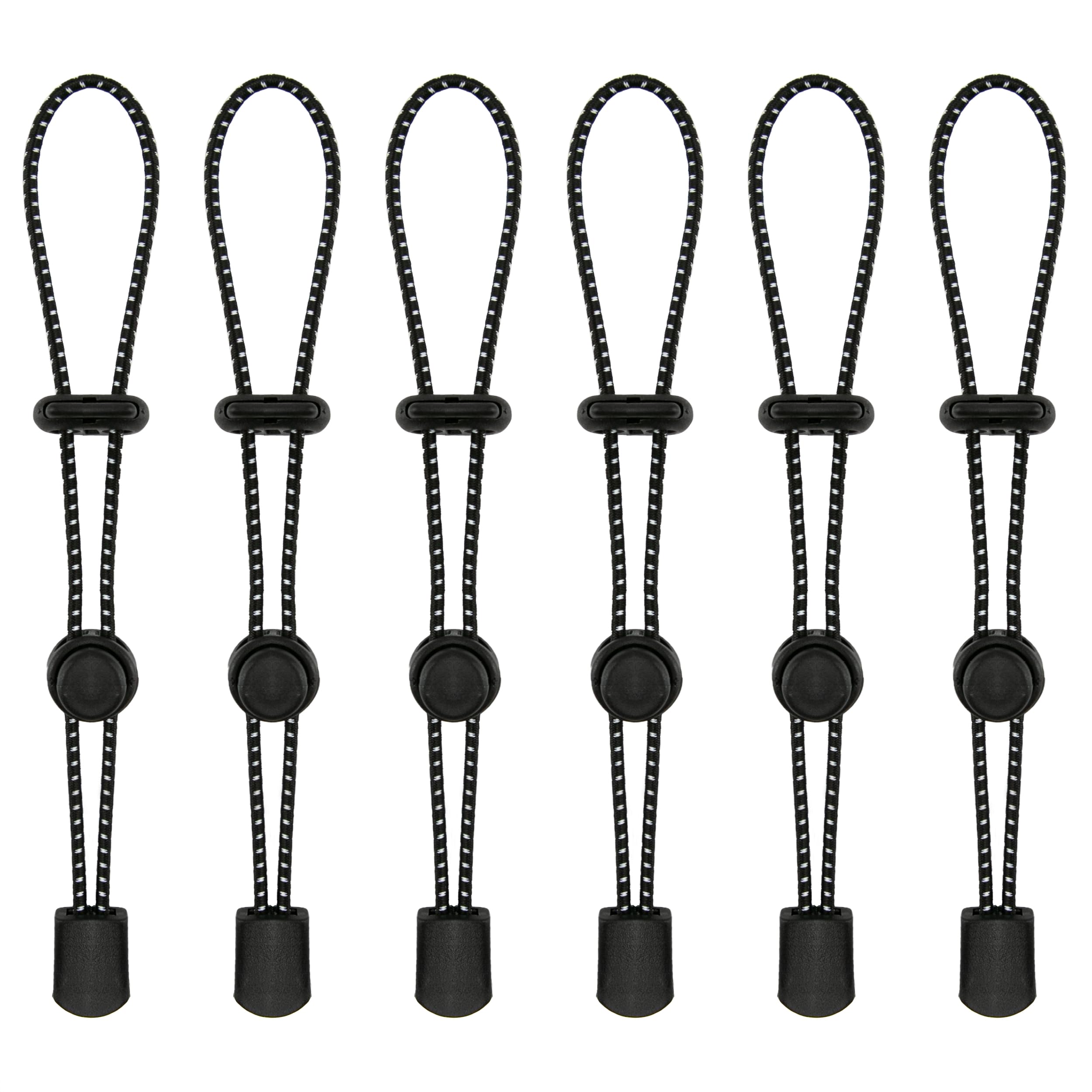 6 correas de soporte para bastón de senderismo para mochila, hebilla elástica de fijación para bastón de caminar, cordón elástico