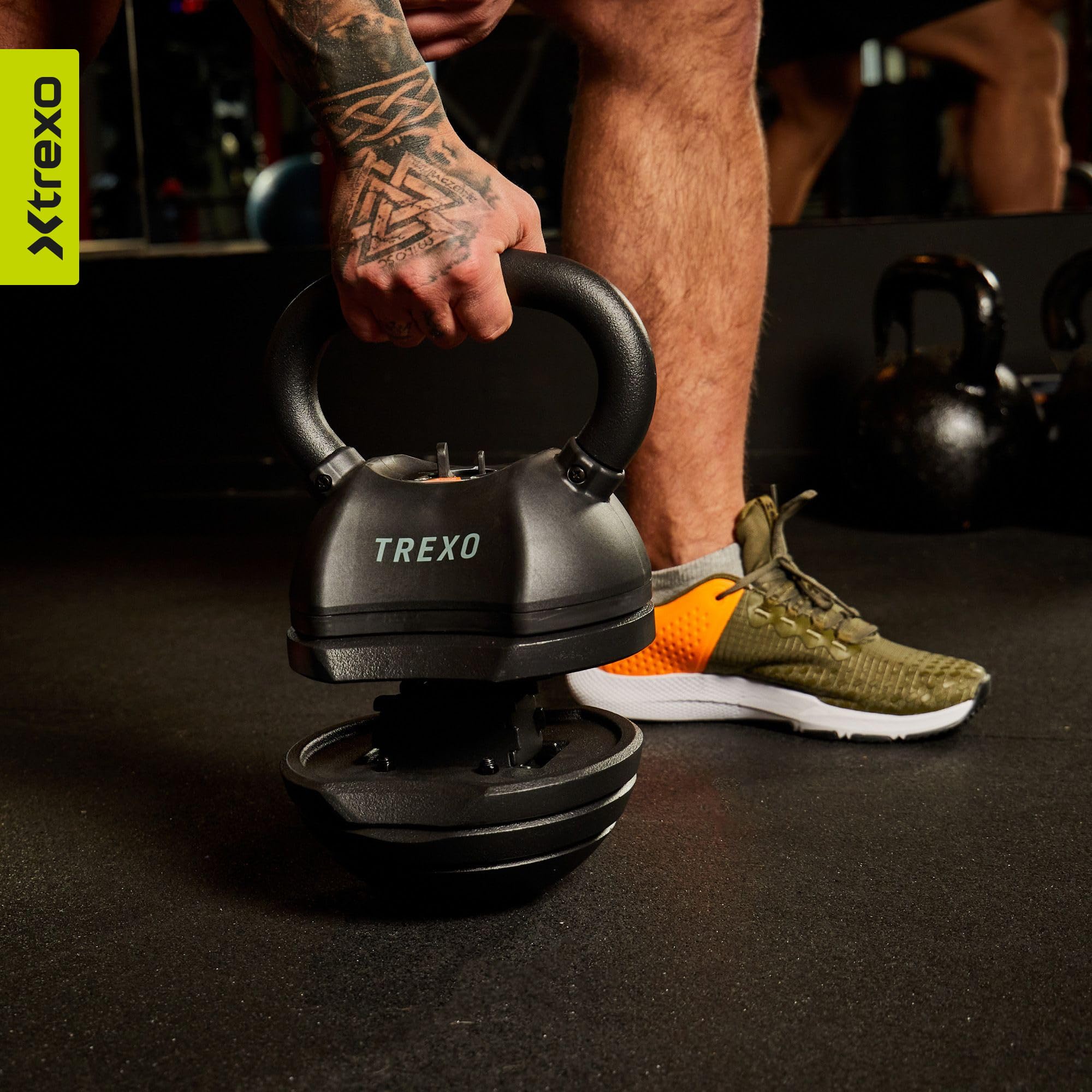 SPRINGOS Kettlebell 2 kg Manubrio oscillante Sollevamento pesi Attrezzatura sportiva Fitness Costruzione muscolare Allenamento della forza