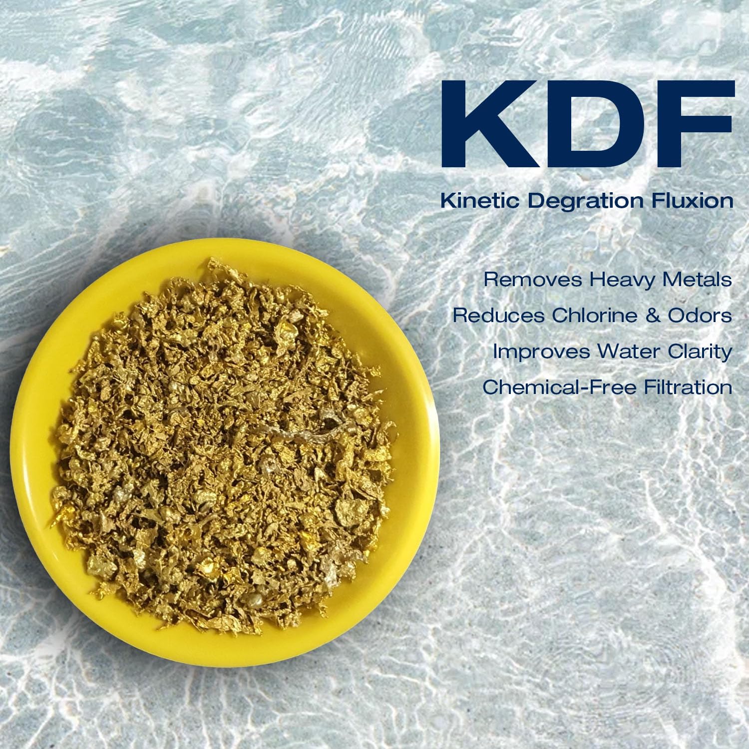 H&G Lifestyles KDF 55 Filtro a carbone attivo granulare, ricarica per filtro dell'acqua camper, rimuove l'odore di cloro di metalli pesanti, migliora il gusto dell'acqua, ricambio per filtraggio