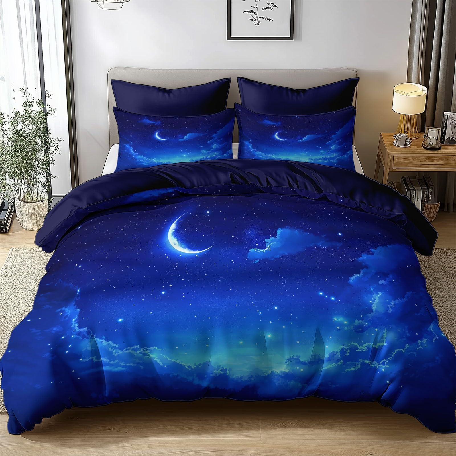 Housse de couette ciel nocturne onirique pour border votre enfant dans un nid de douceur