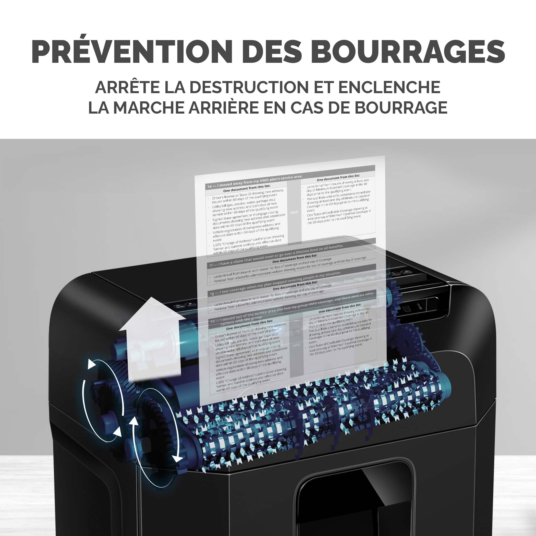 Fellowes Destructeur Hybride AutoMax 90M 90 Feuilles Automatique 9 Manuel P4 Sécurité 17 L Noir