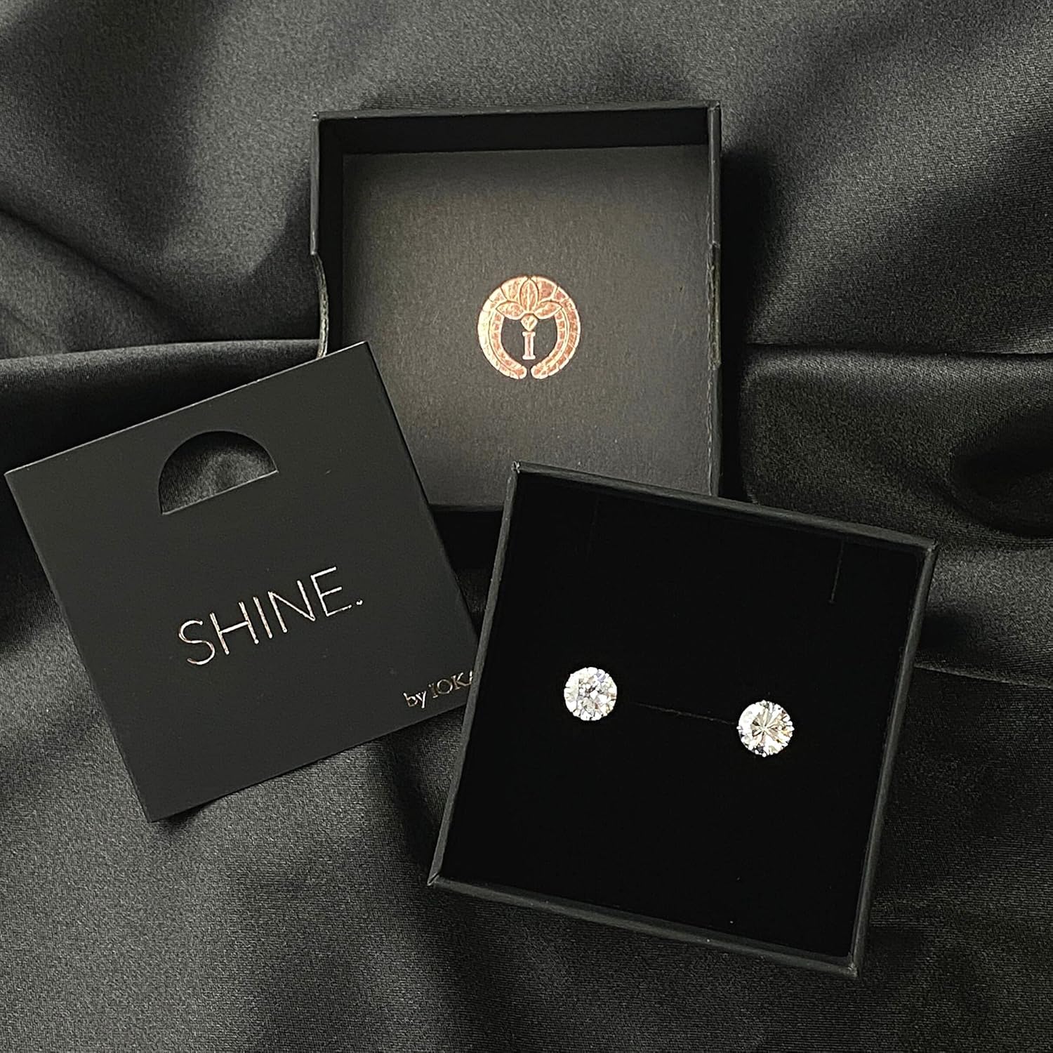 14K Gold Round Solitaire Cubic Zirconia CZ Stud Earrings in Yellow OR White 0.1-2.0 carat - Image 4