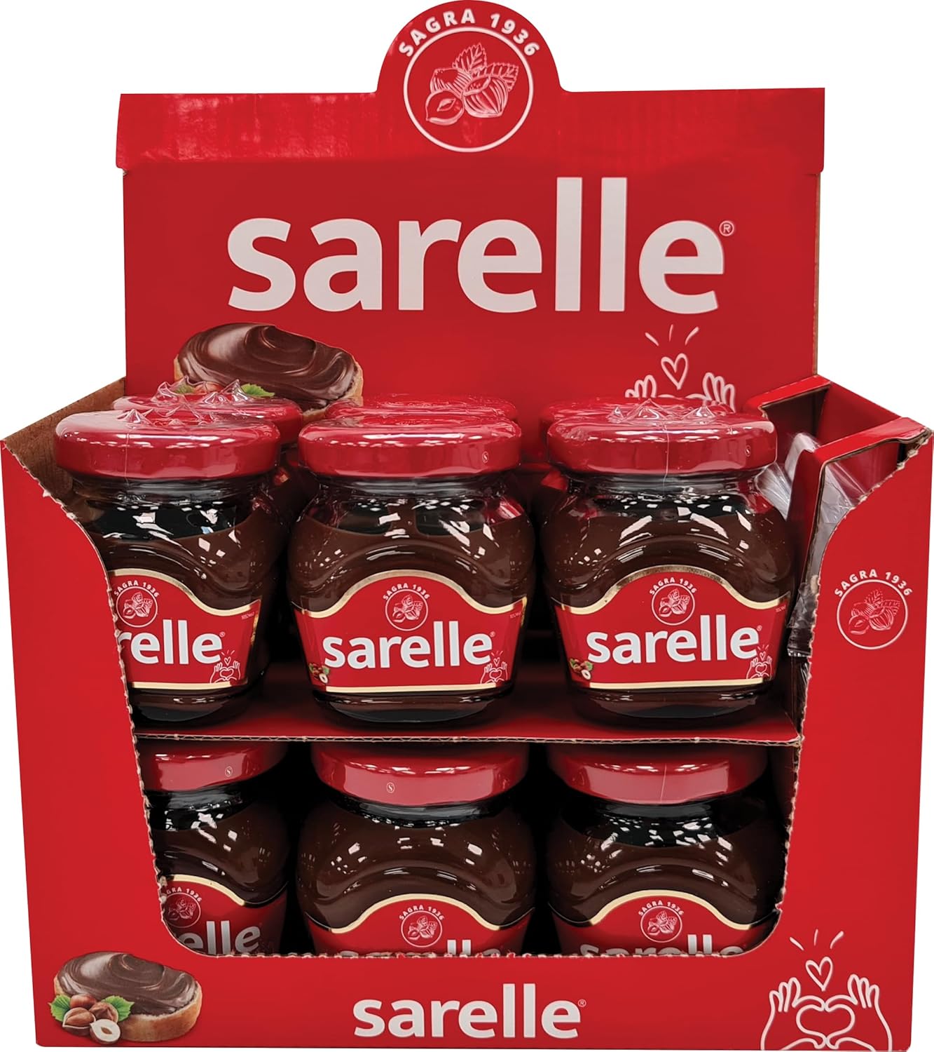 SARELLE KAKAOLU FINDIK EZMESİ 50 GR x 12 Adet