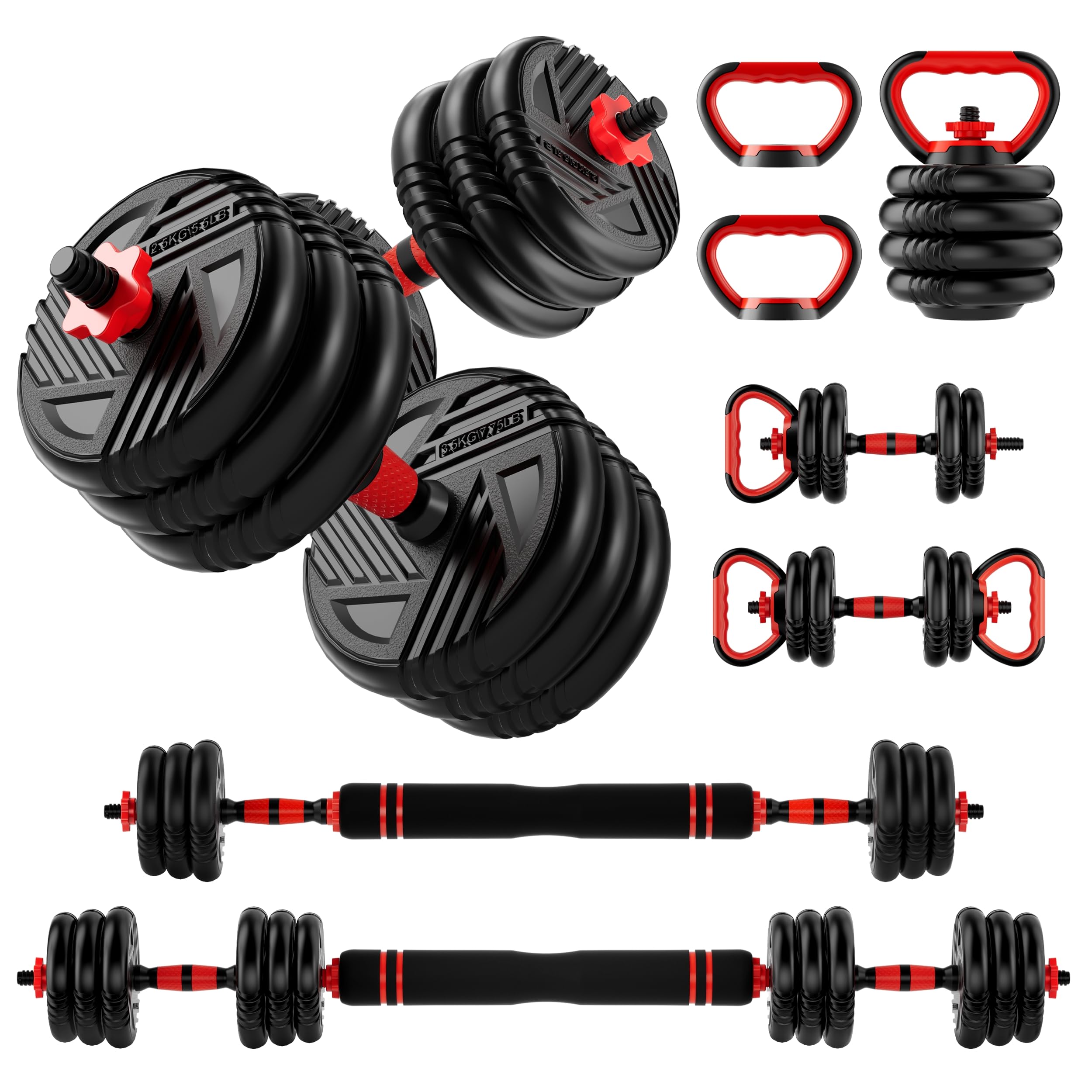 TRAKMAXI Adjustable Dumbbell Set 5-in-1