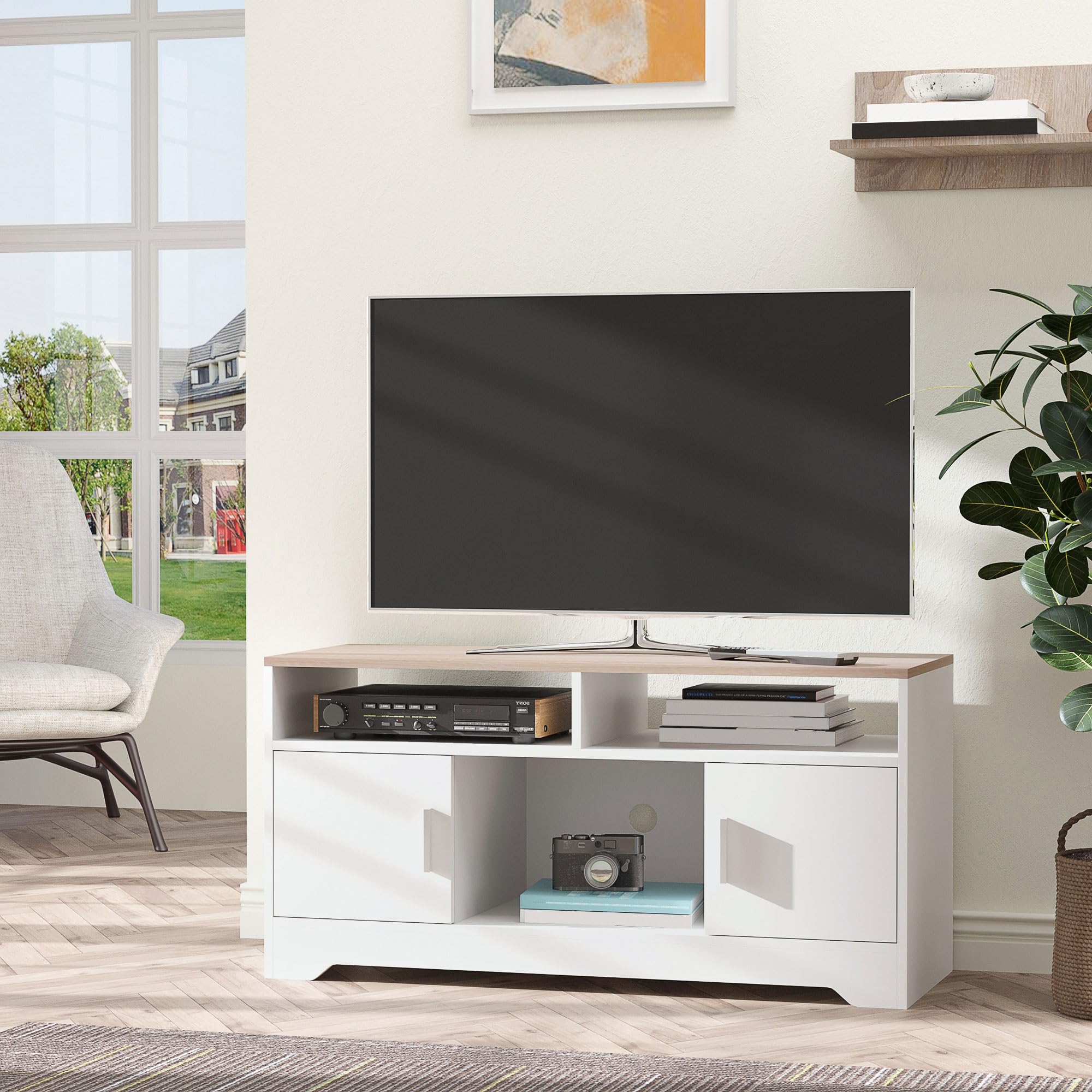 ARMadio TV HOMCOM 3 Compartimenti 50 Pollici - Dettaglio