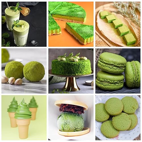 Miniatura 6 de Spicefun Té verde Matcha en polvo 8.8 onzas (8.82 oz), 100% puro y de primera cosecha té verde, grado culinario, sin sabor, sin OMG, sin