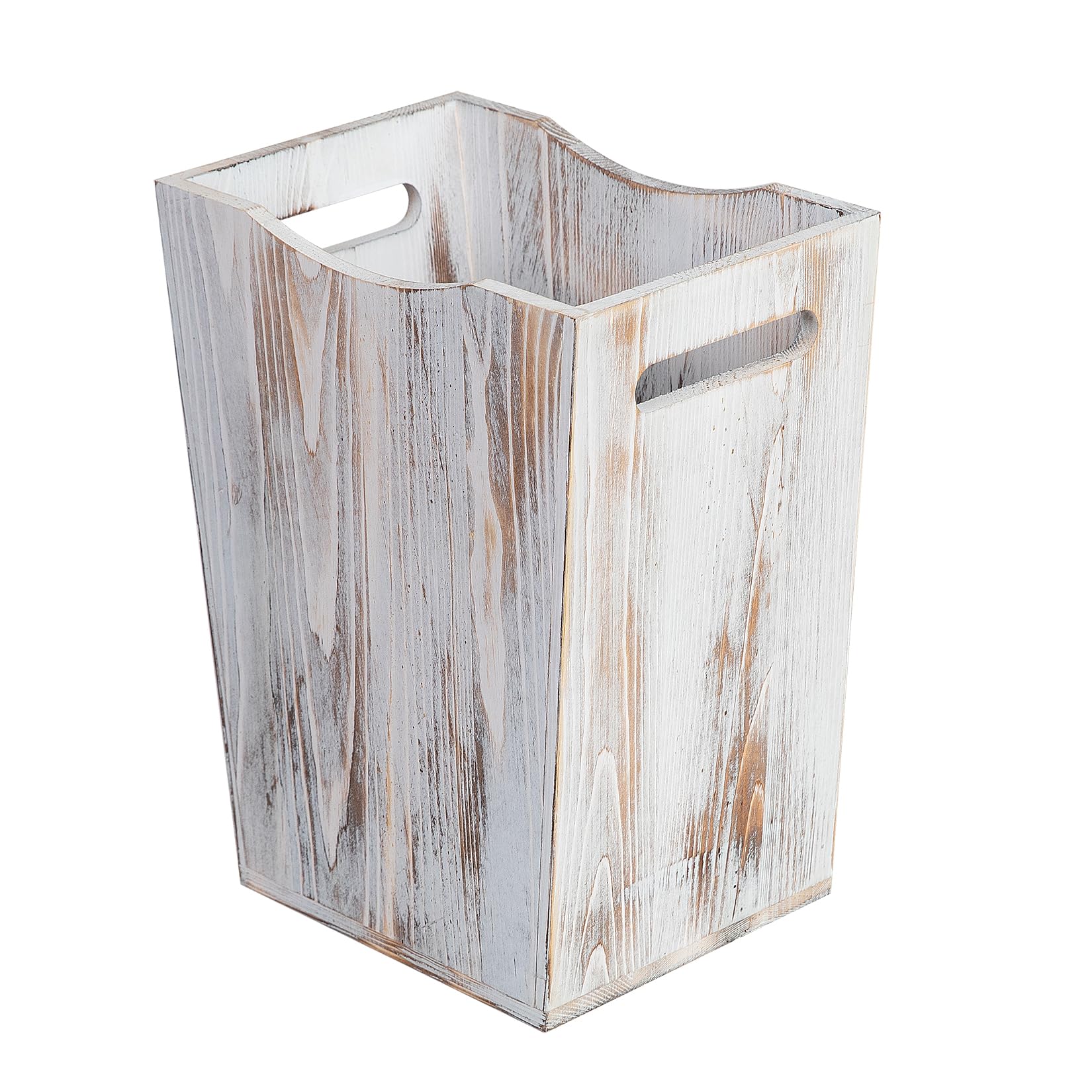 Amazon.com: HiddenHomeWor Farmhouse Style Wood wastebaskets Rustic ...