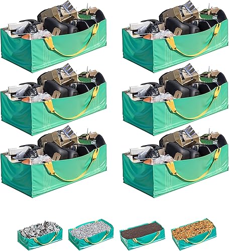 Skywin Bolsa de basura  Bolsas de construcción plegables y reutilizables para residuos, uso múltiple durante renovaciones, resistente al desgarro y