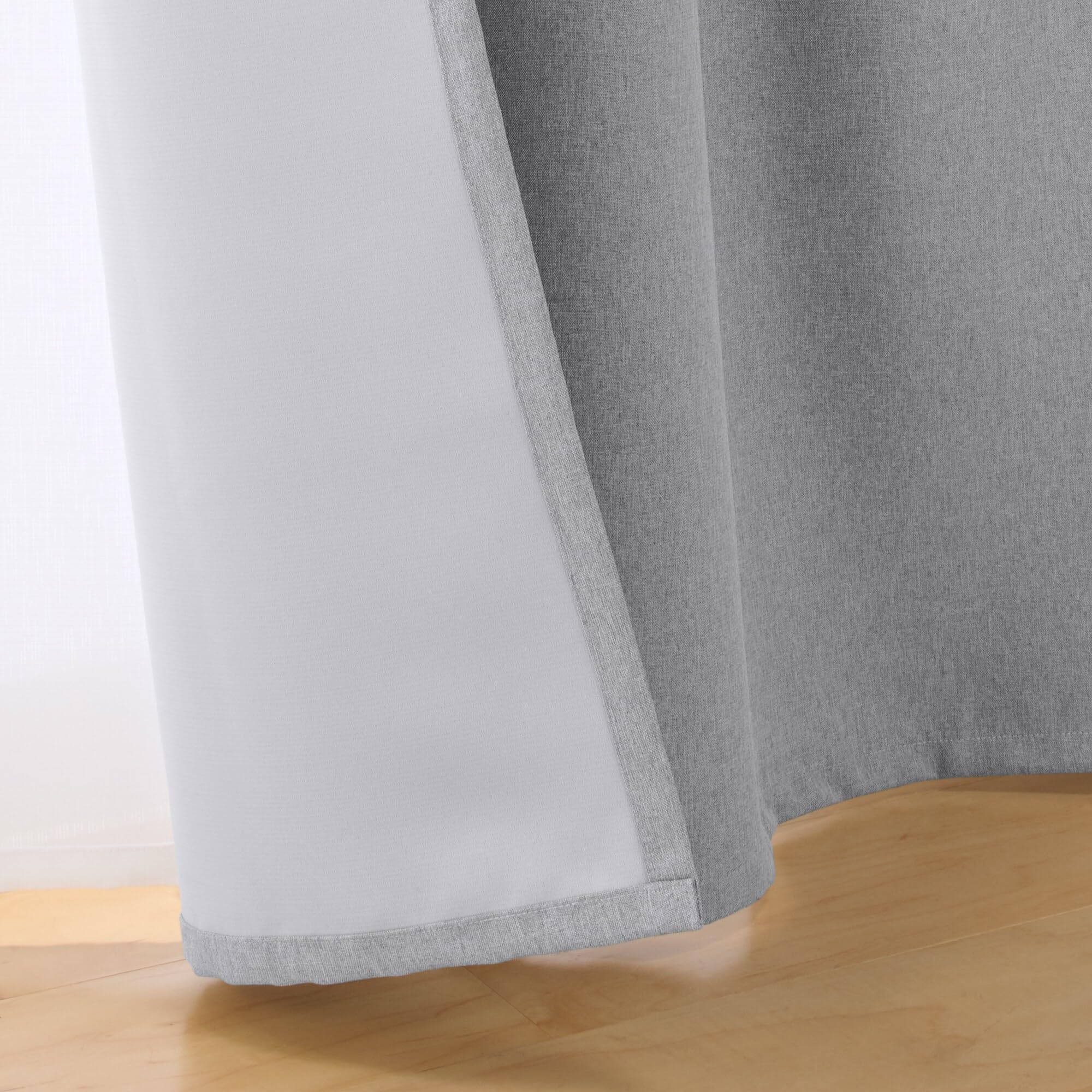 Amazon｜無印良品 【新生活】遮光性 ポリエステル平織りノンプリーツ