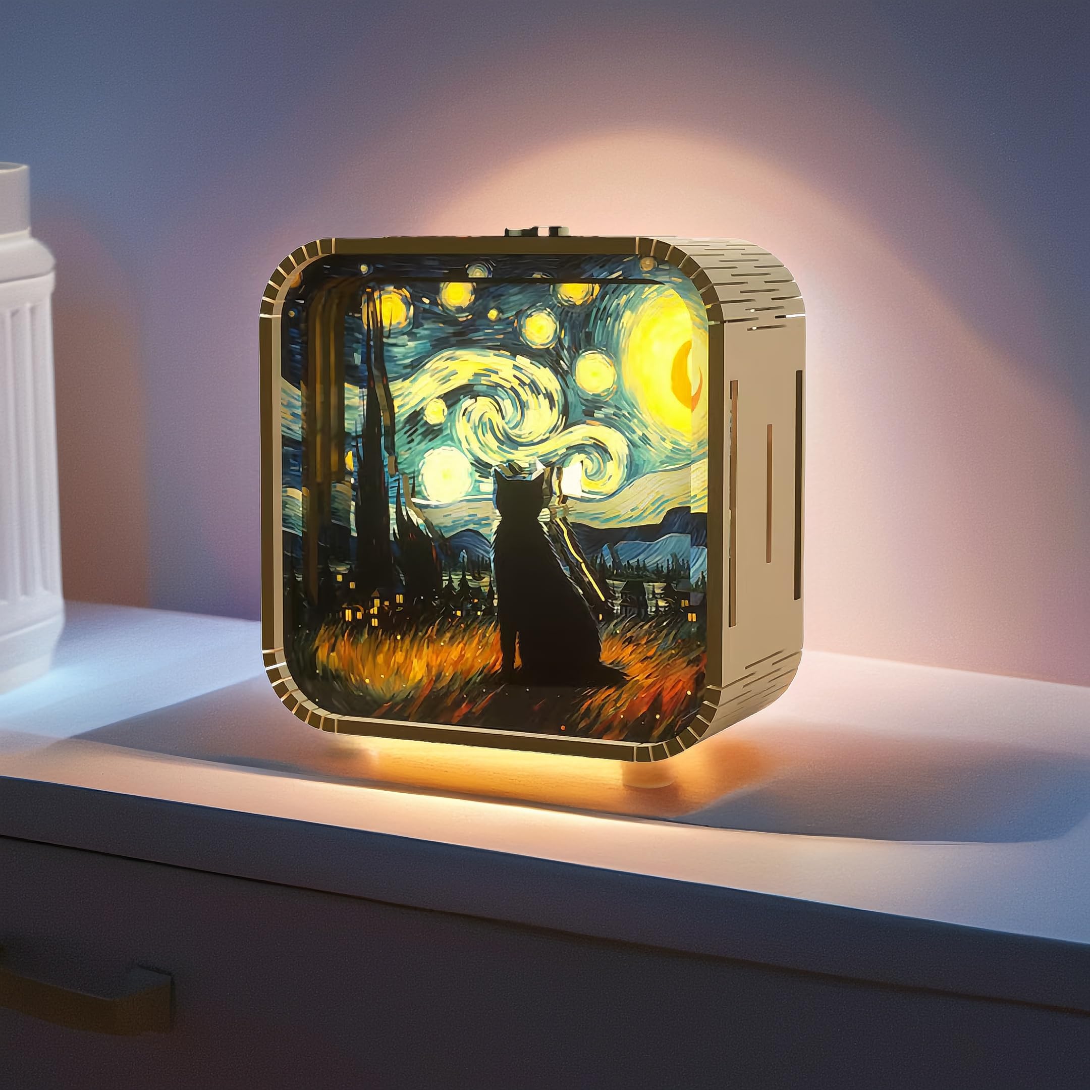 Amazon.com: PANZIYU 3D Wooden Puzzle Night Light,DIY Craft for