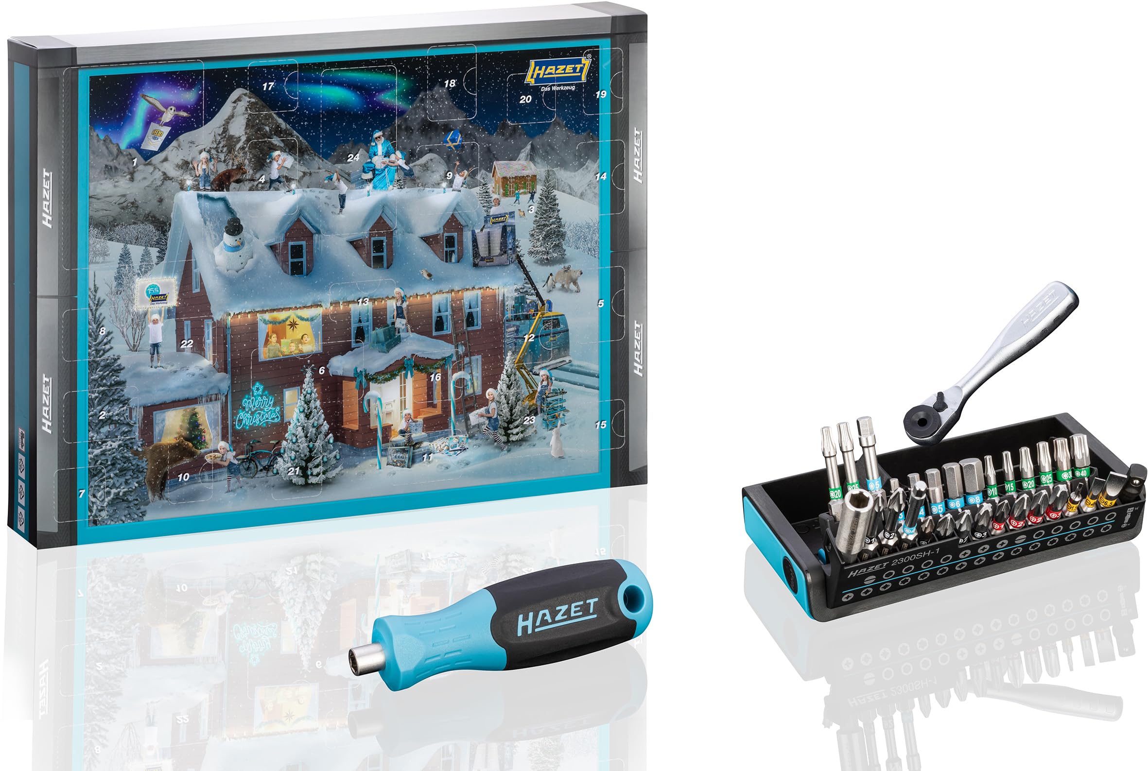 HAZET Santa Tools Calendario dell'Avvento 2023