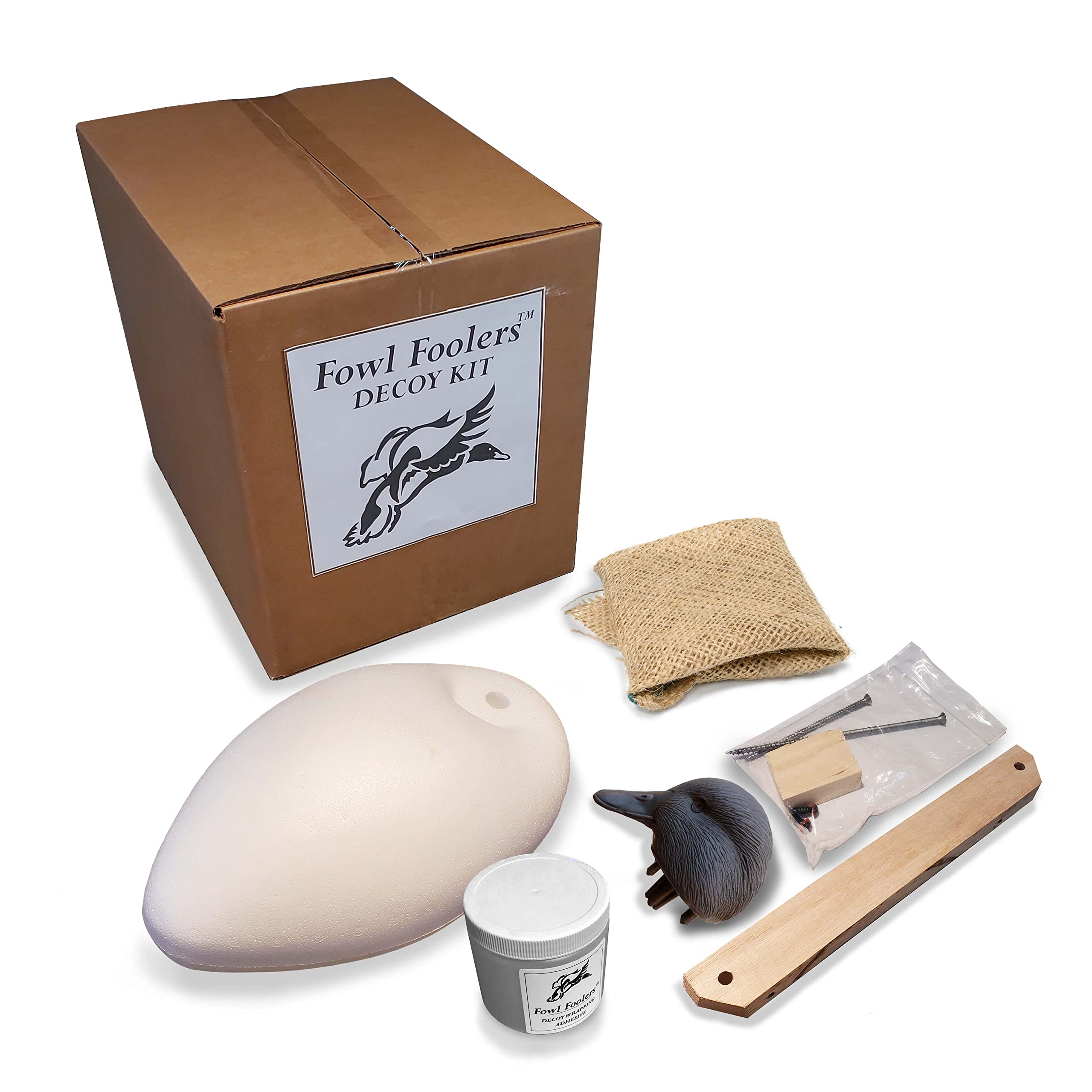 Fowl Foolers Duck Decoy Kit - Diver Duck with Resting Head