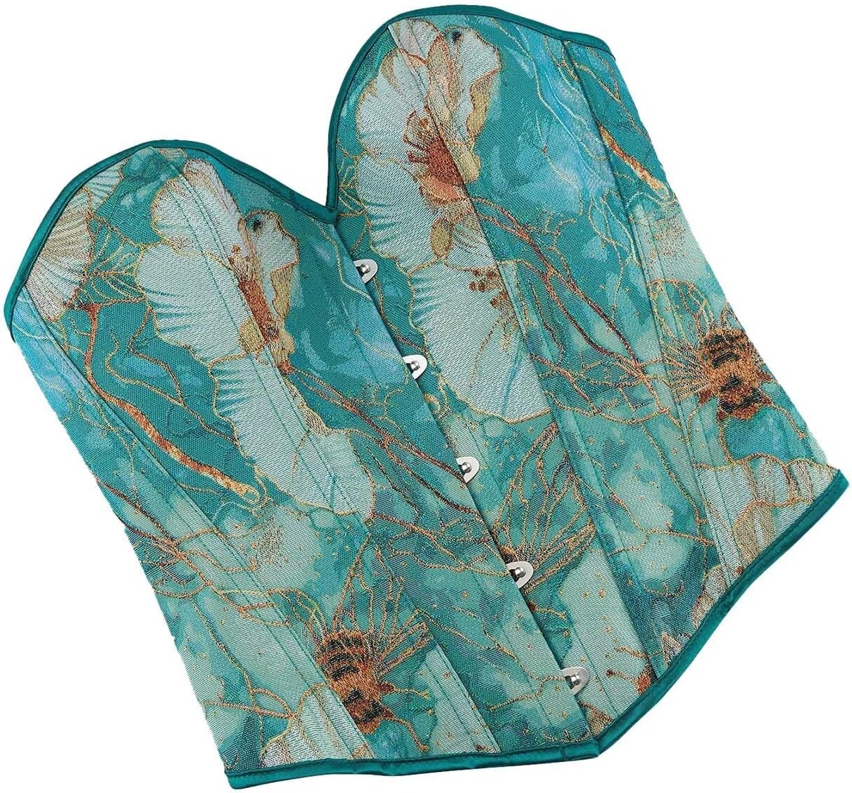 Sexy Corset Tops for Women Renaissance Floral Bustier Overbust Boned Strapless Lingerie Open Back Lace Up Shapewear - Image 4