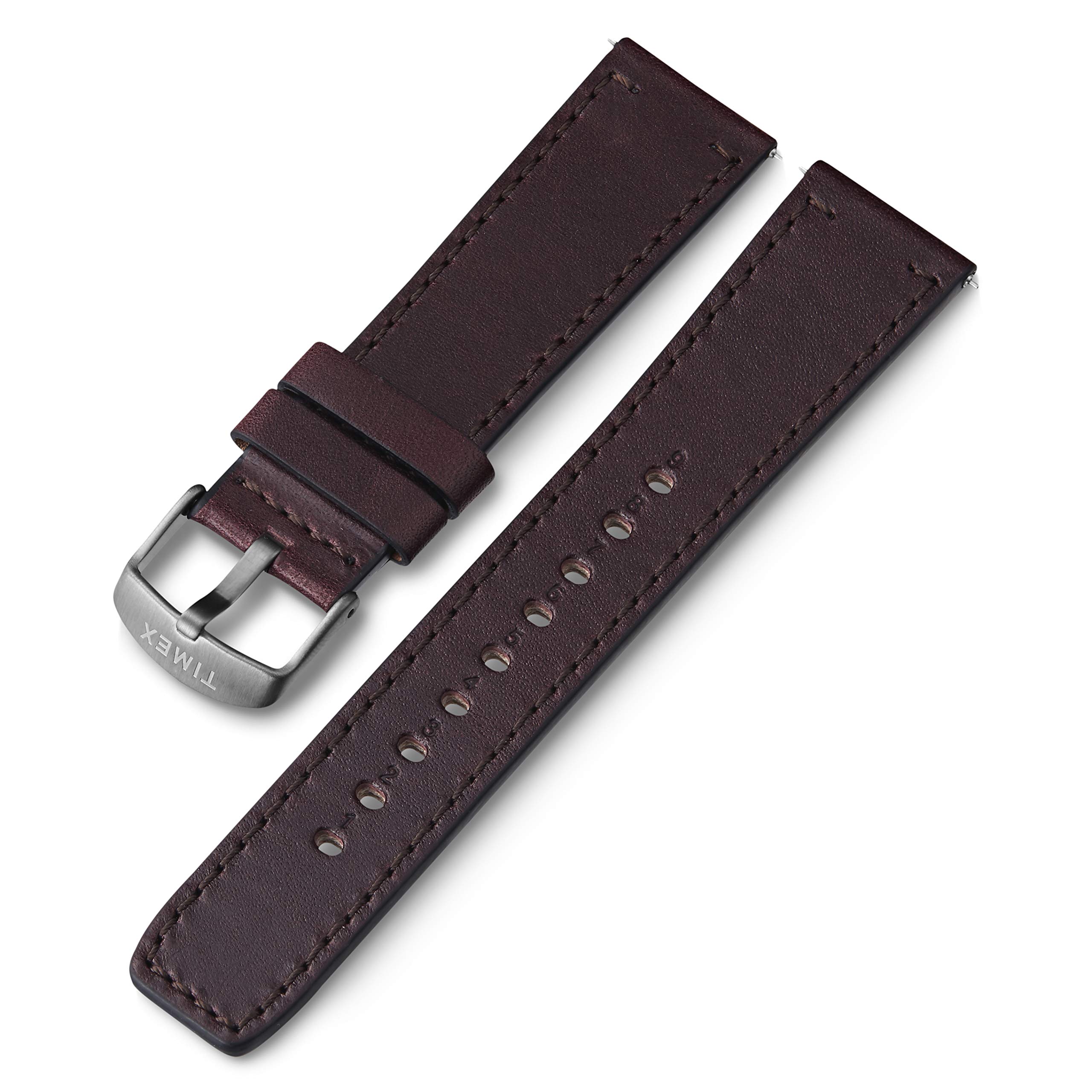 Timex 22mm Fabric Quick-Release Strap – Black Winter Camo with Black Buckle