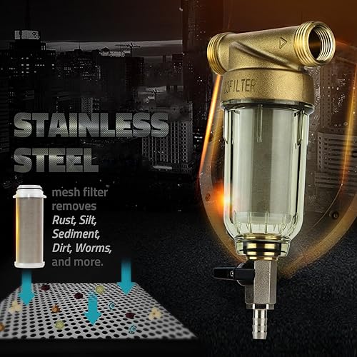 Miniatura 6 de iSpring F3WGB32BM - Juego de filtros de agua de 3 etapas para toda la casa, paquete de repuesto de filtro de agua de 3 etapas, bloque de carbono