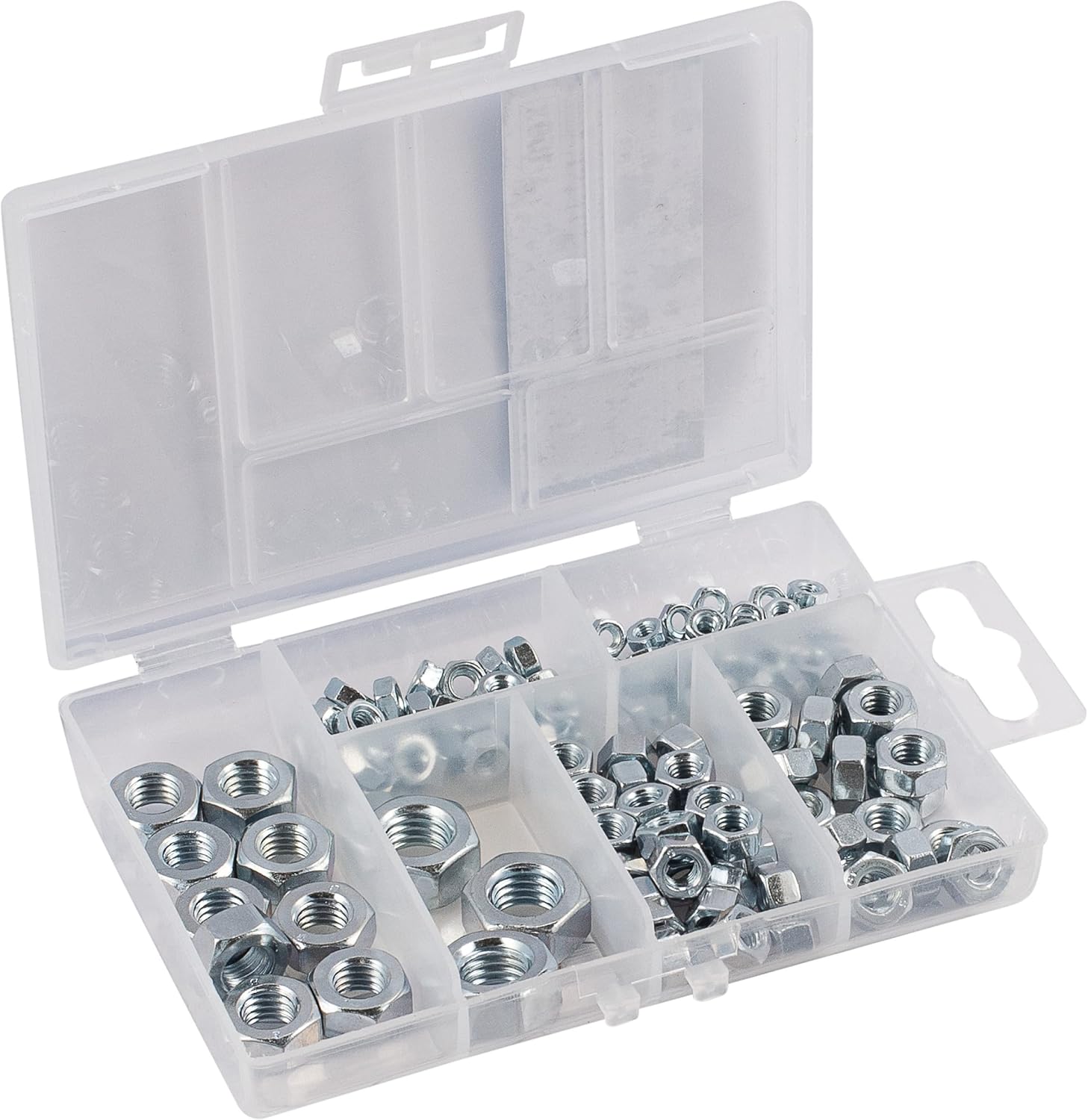Connex DP8500112 Hexagonal Nut Assortment 150 Pieces Various Sizes in