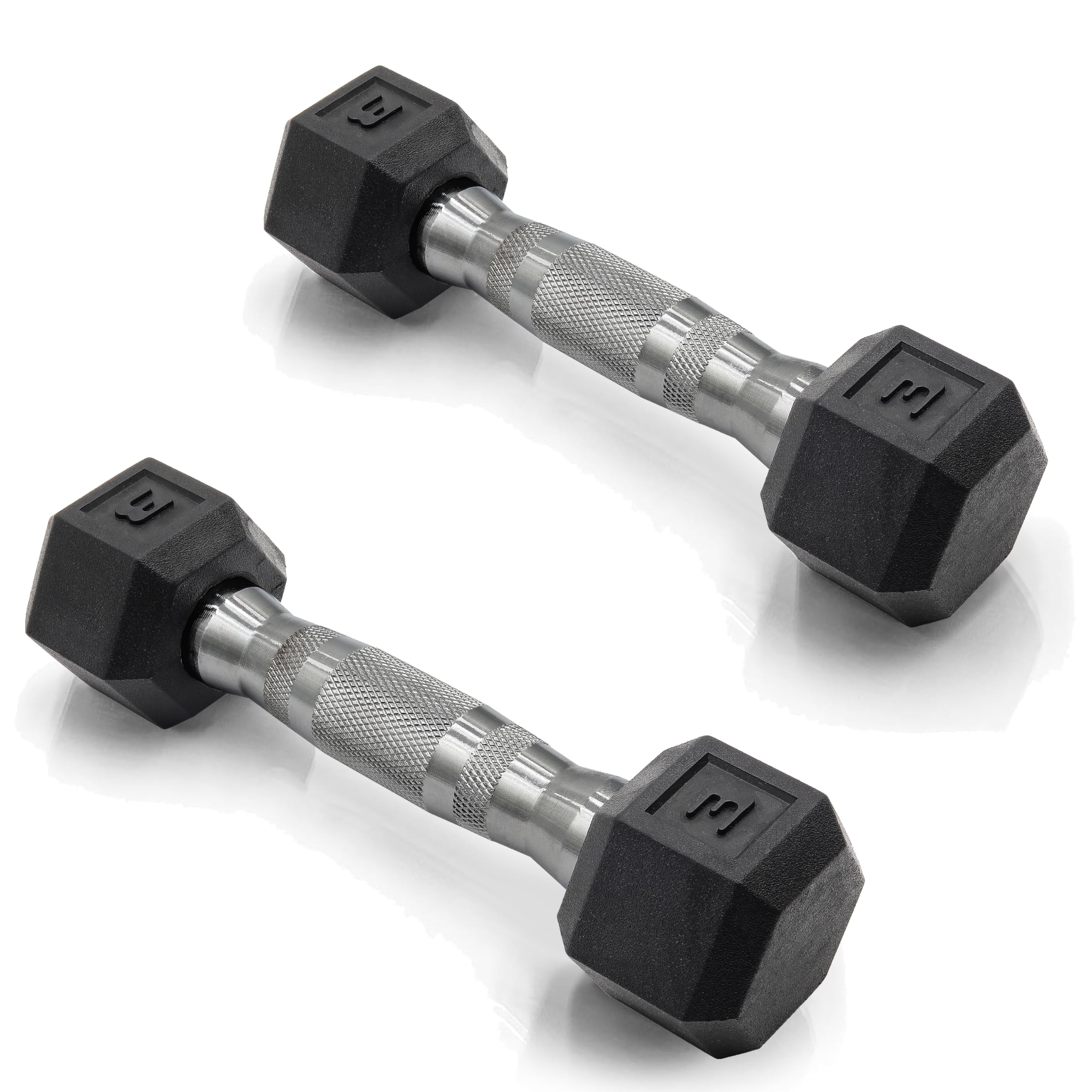 3 LB Pair Coated Hex Dumbbell Weight