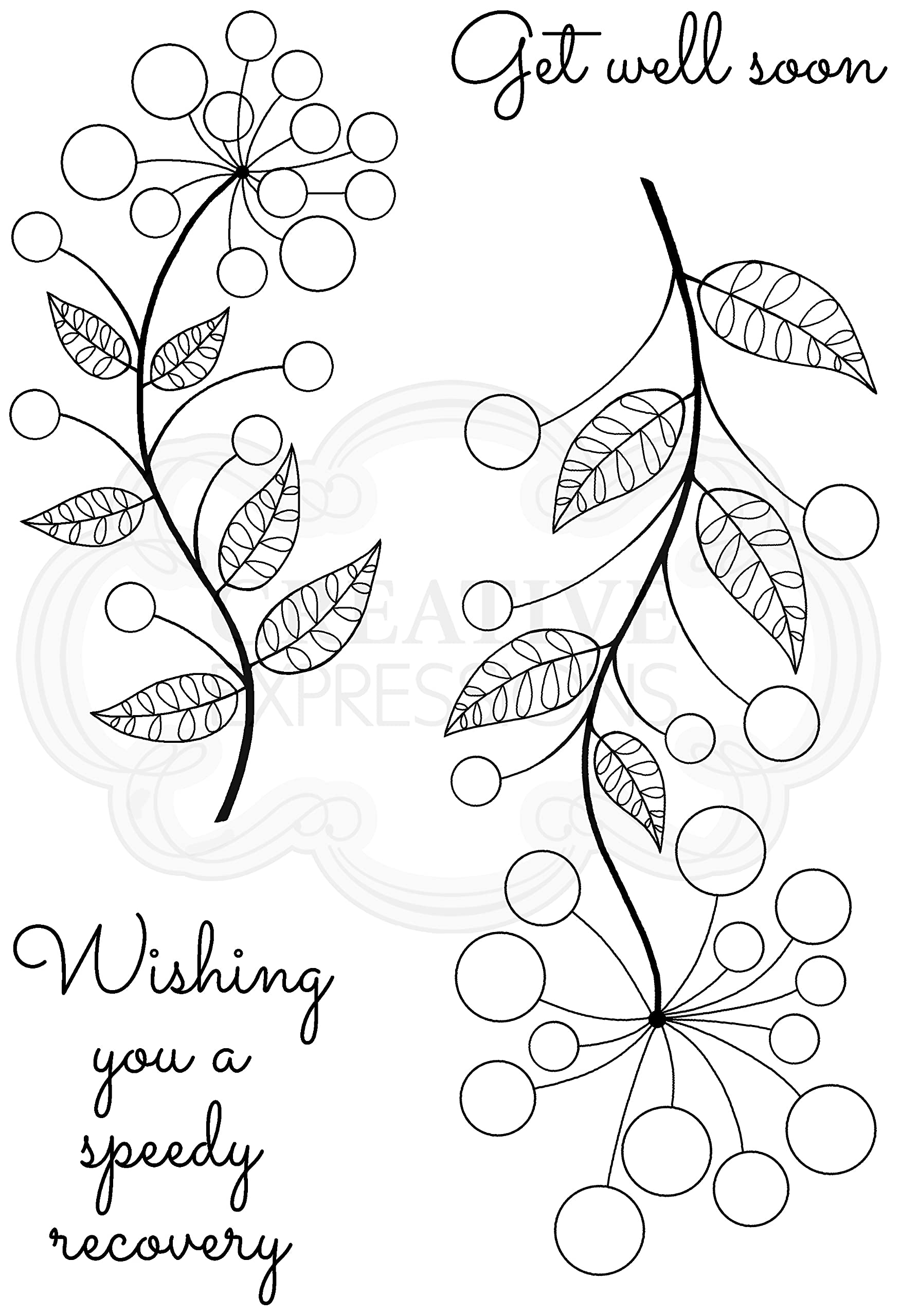 WoodwareJane Gill-Bubble Bloom Abbie-Clear Magic Stamp, A6, JGS797