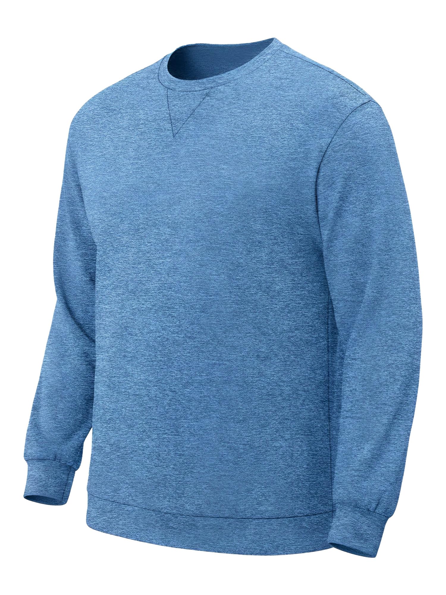 Mens Stretch Athletic Sweatshirt Long Sleeve Comfy Breathable Top for Men Casual Cozy S-XXL