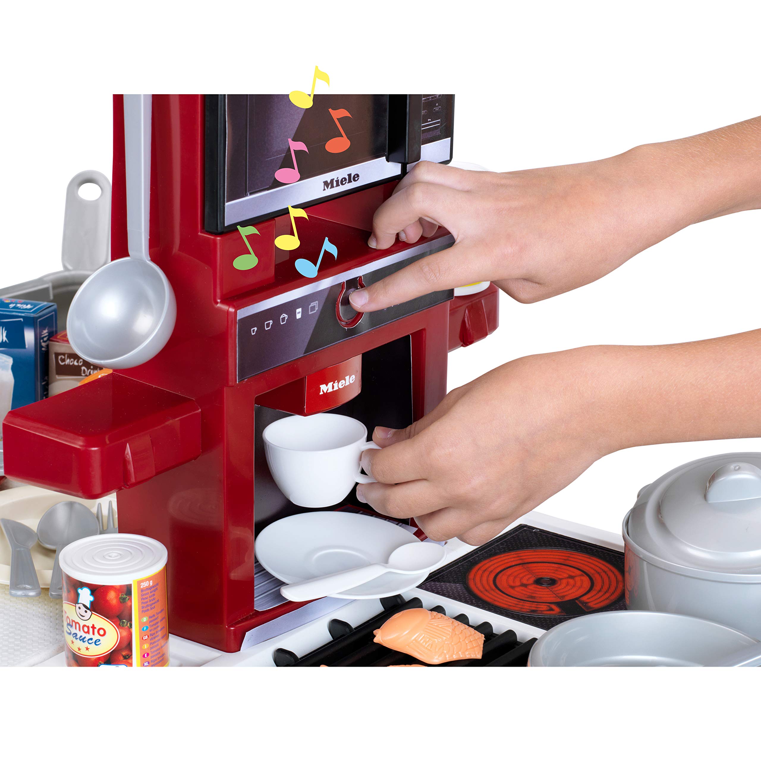 Theo Klein 7158 Cucina Miele Star, Cucina Giocattolo per Bambini Utilizzabile da Entrambi i Lati, con numerosi Accessori e Tante opzioni di Gioco, Giocattoli per Bambini dai 3 Anni in su