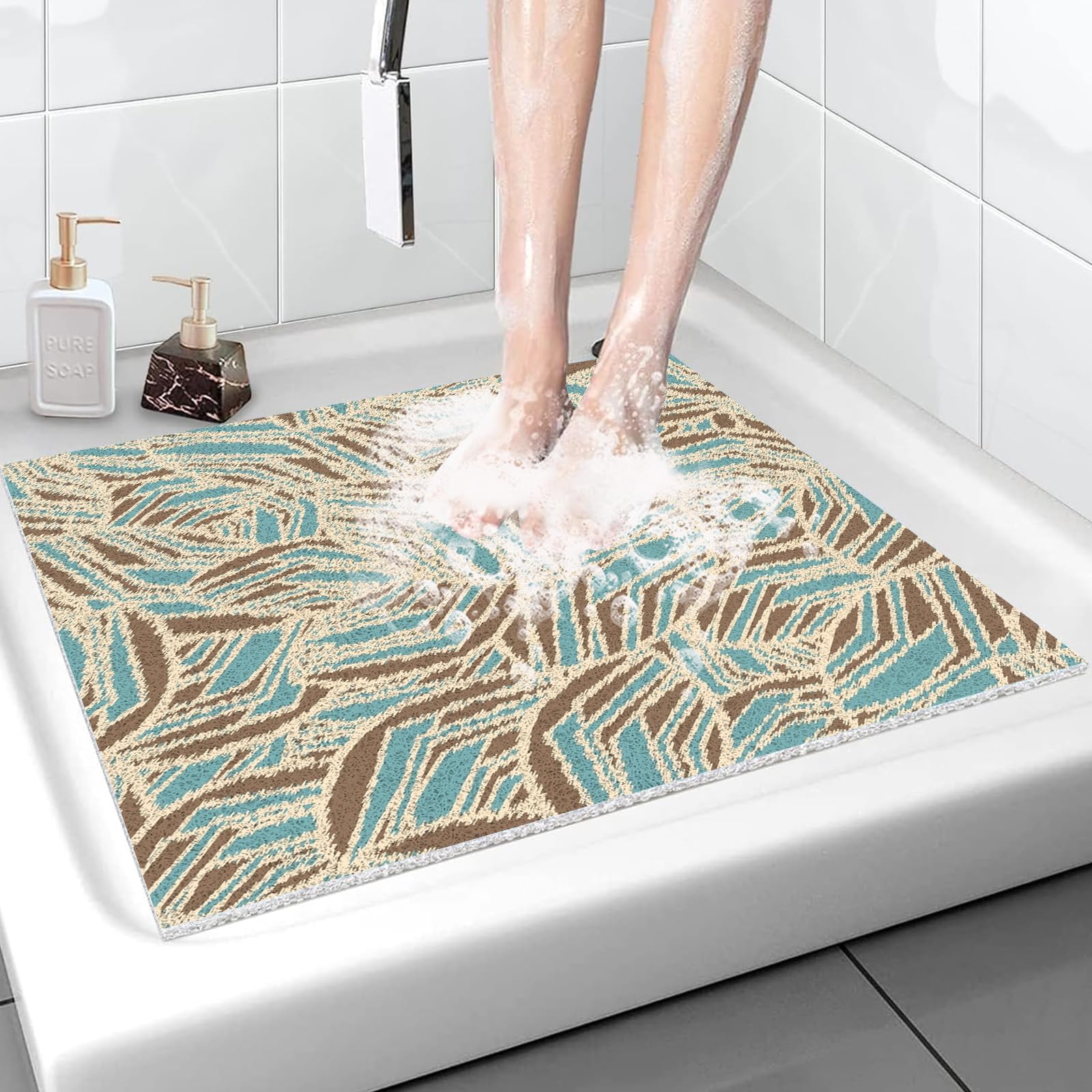 Amazon.com: 18x32” Shower Mat Non-Slip, Soft Comfort Bathtub Mat