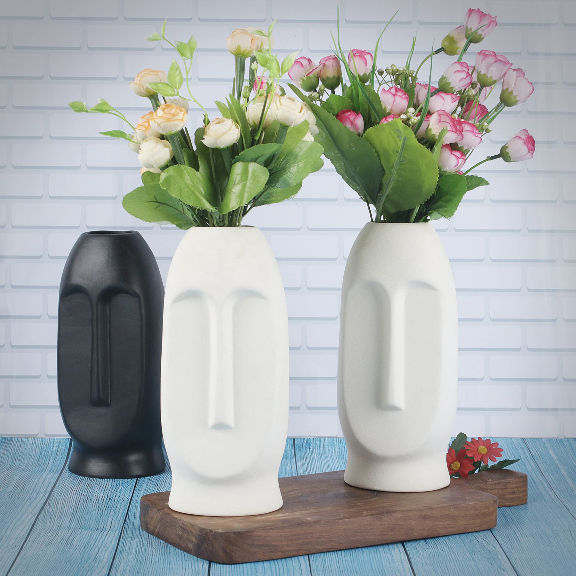 Buy Kraftlik Handicrafts Face Shape Ceramic Vases | Planter 