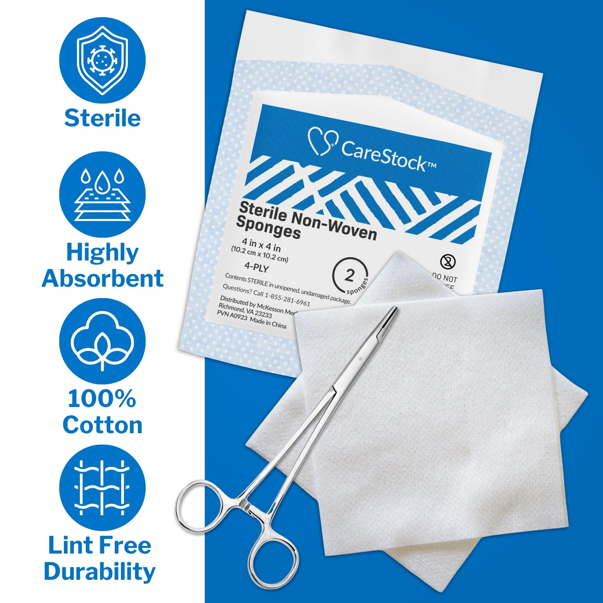 CareStock Gauze Sponge 4x4 Sterile Gauze (50) — Amazon image 2