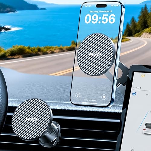 HTU Soporte magnético para teléfono MagSafe (parabrisas+ventilación+tablero), soporte magnético para teléfono celular, accesorios de automóvil,